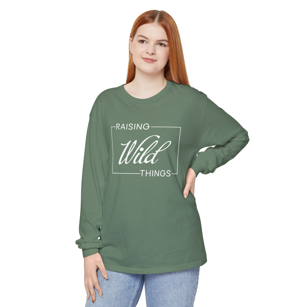 Mom Long Sleeve - Raising Wild Things | Long - sleeve by atgodanddesigns