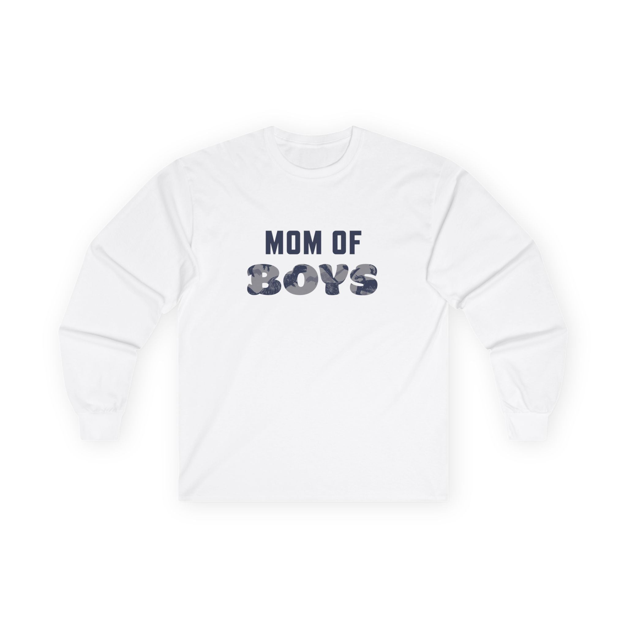 Mom Long Sleeve Tee - Mom Of Boys | Long - sleeve by atgodanddesigns
