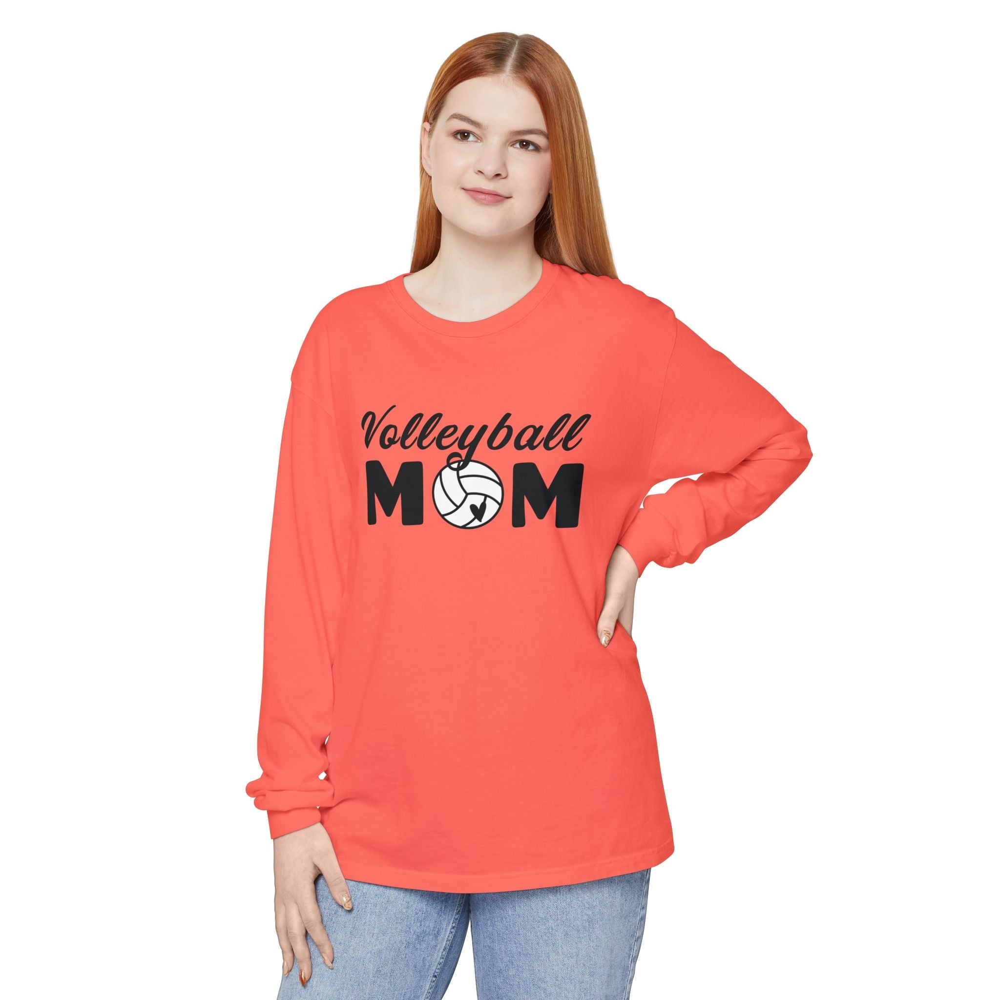 Mom Long Sleeve Tee - Volleyball Mom | Long - sleeve by atgodanddesigns