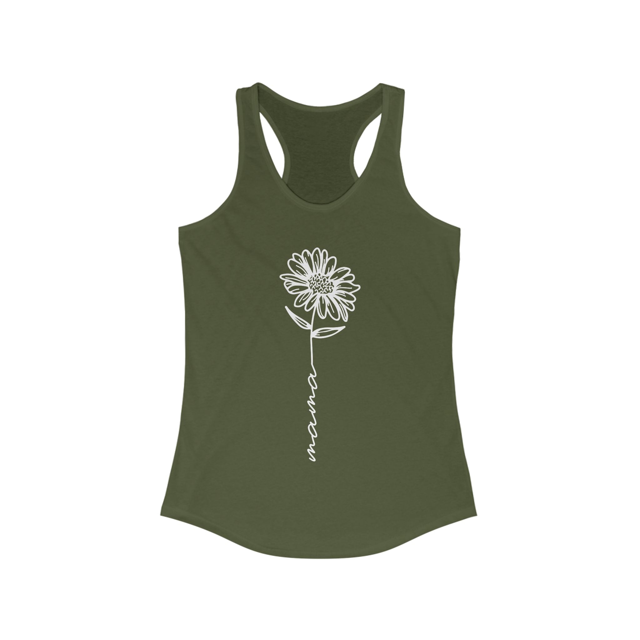 Mom Racerback Tank - Floral Mama | Tank Top by atgodanddesigns
