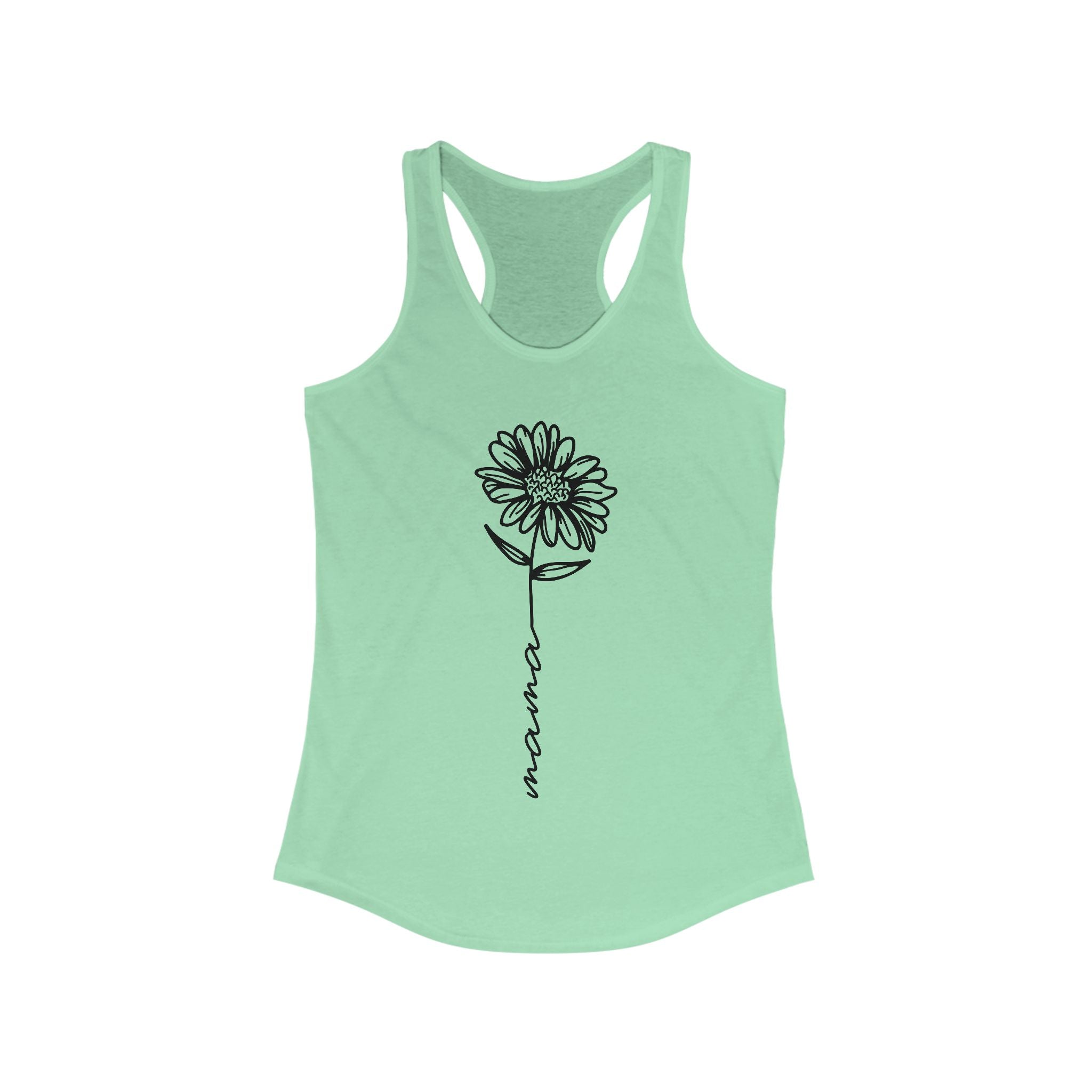 Mom Racerback Tank - Floral Mama | Tank Top by atgodanddesigns