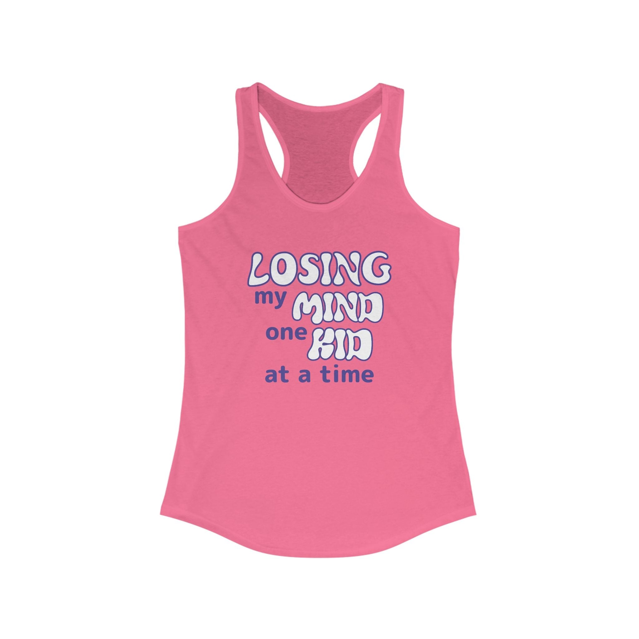 Mom Racerback Tank Top - Losing My Mind One Kid At A Time | Tank Top by atgodanddesigns