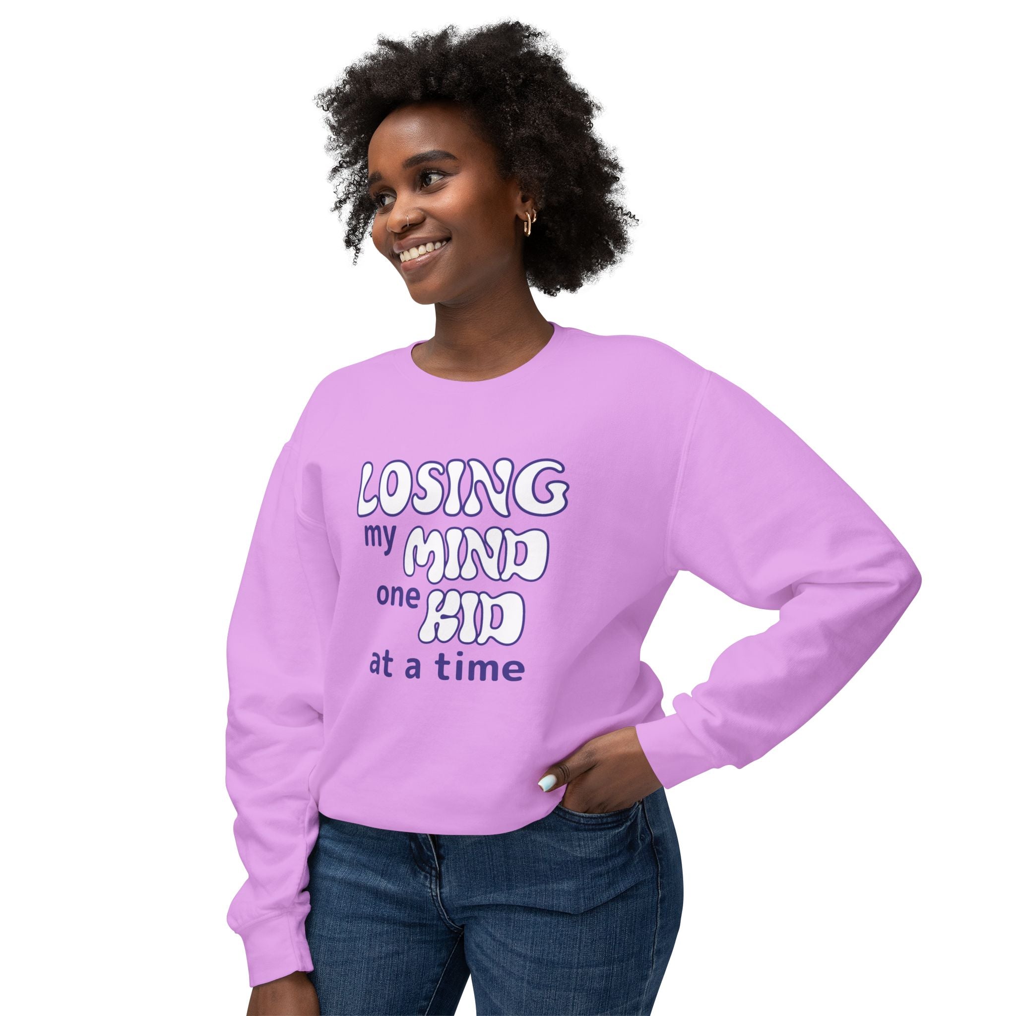 Mom Sweatshirt - Losing My Mind One Kid At A Time | Sweatshirt by atgodanddesigns