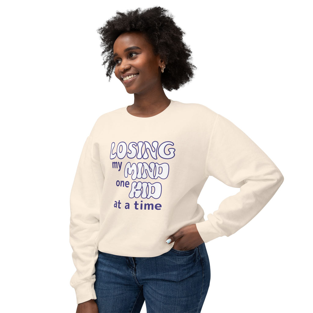 Mom Sweatshirt - Losing My Mind One Kid At A Time | Sweatshirt by atgodanddesigns