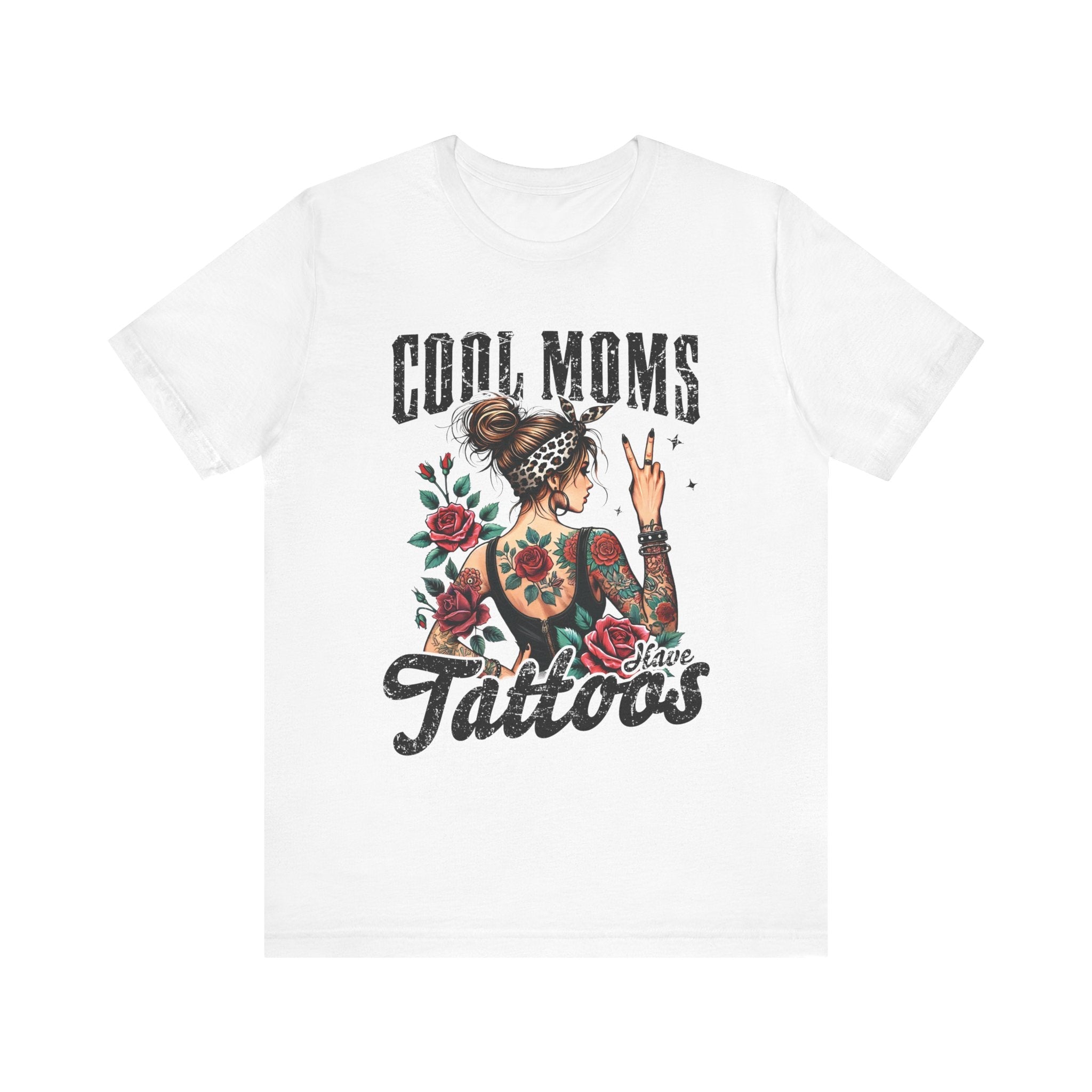 Mom T-Shirt - Cool Moms Have Tattoos | T-Shirt by atgodanddesigns