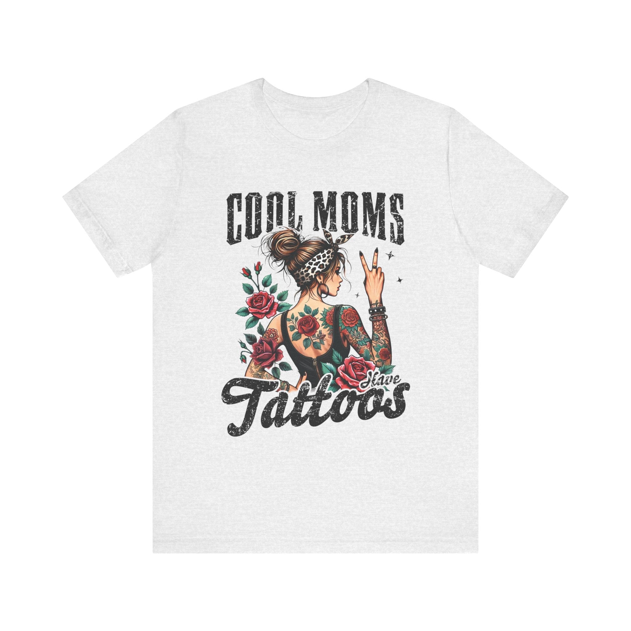 Mom T-Shirt - Cool Moms Have Tattoos | T-Shirt by atgodanddesigns