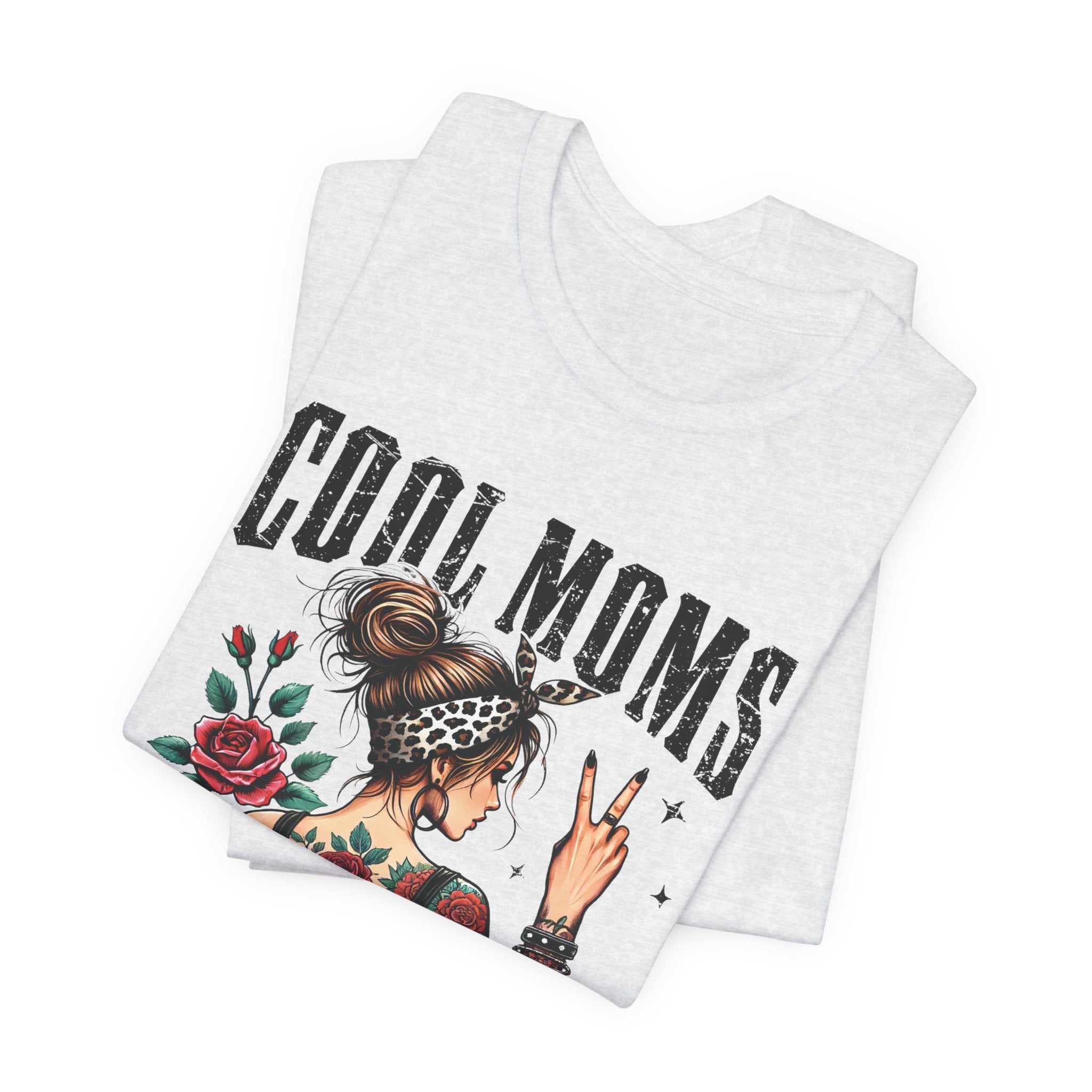 Mom T-Shirt - Cool Moms Have Tattoos | T-Shirt by atgodanddesigns