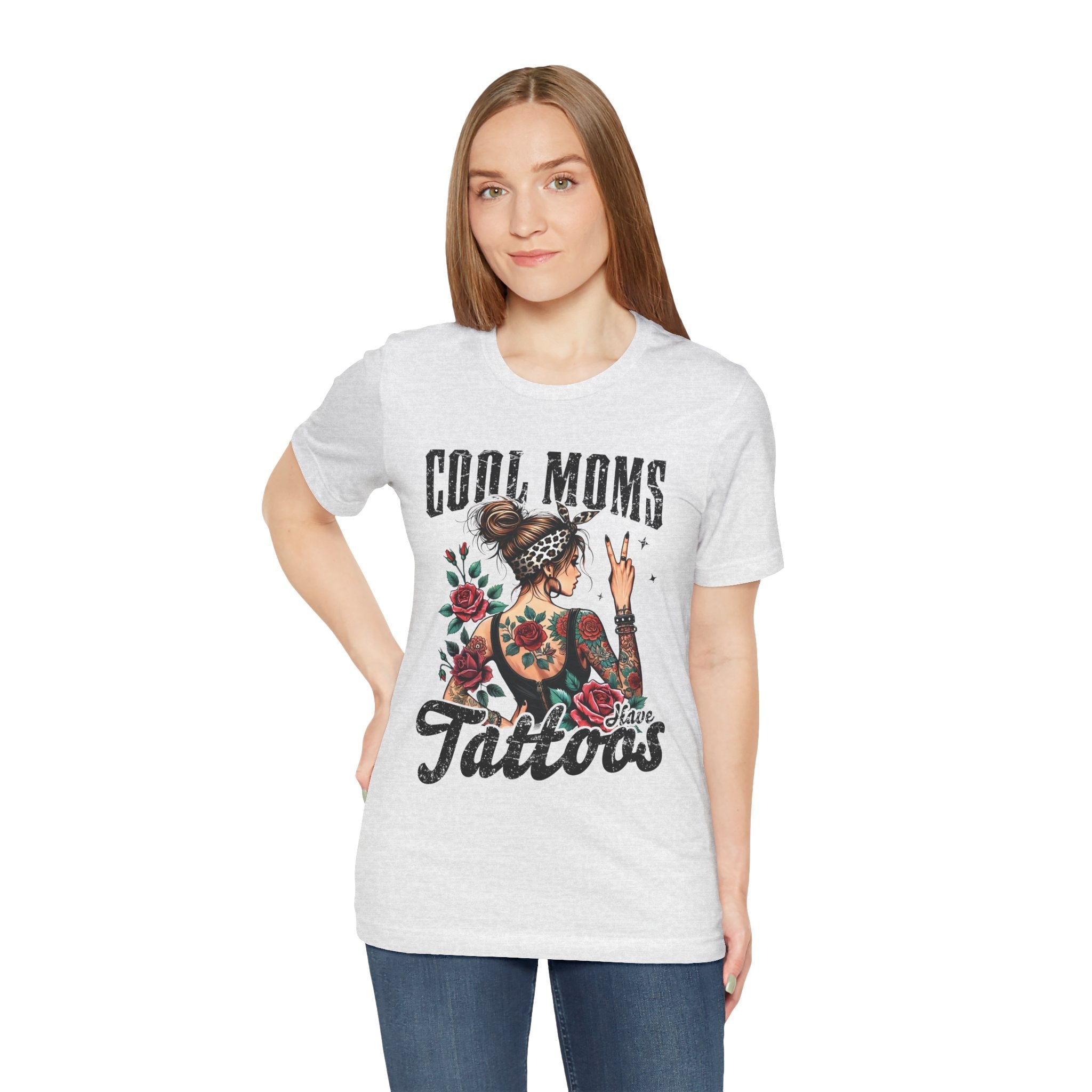 Mom T-Shirt - Cool Moms Have Tattoos | T-Shirt by atgodanddesigns