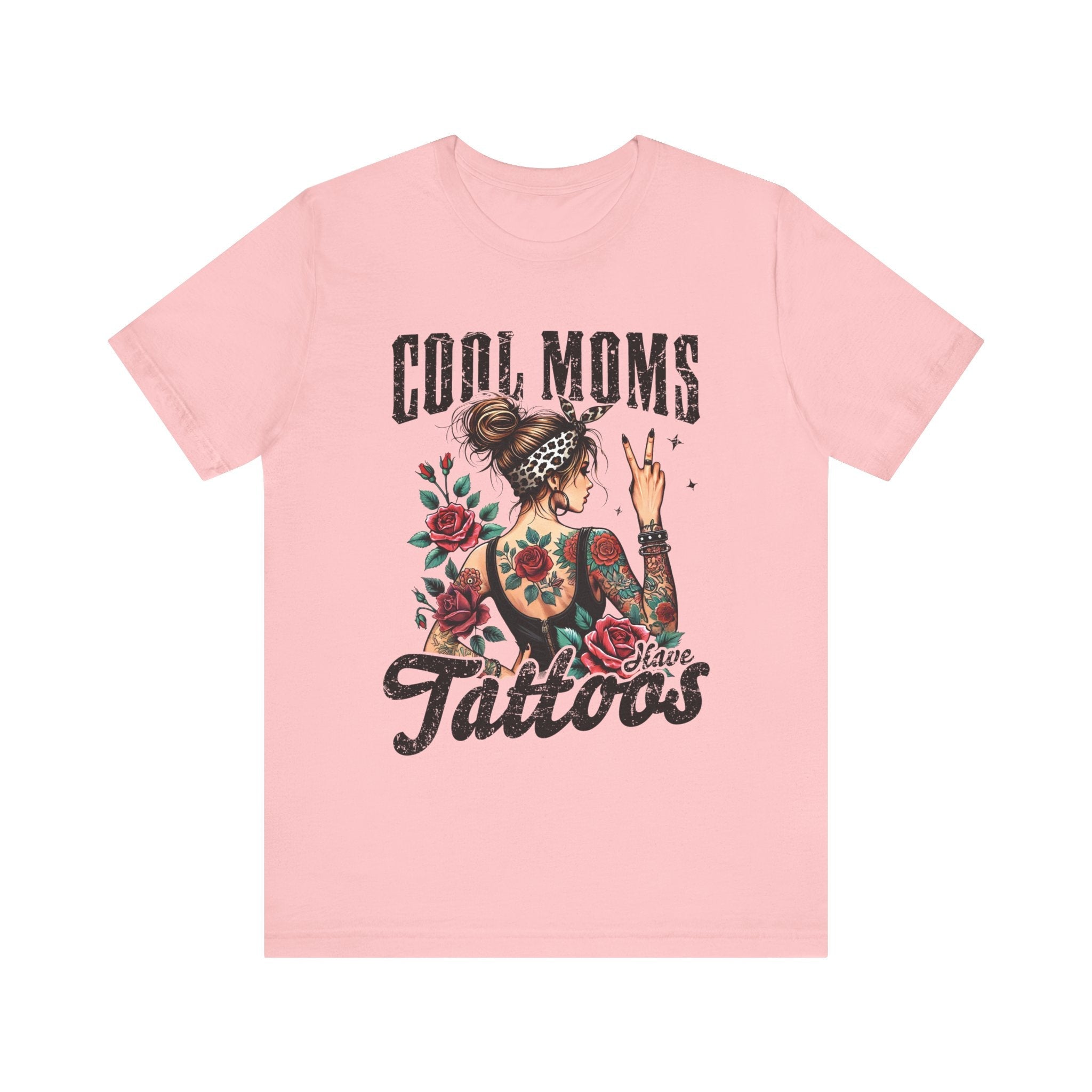 Mom T-Shirt - Cool Moms Have Tattoos | T-Shirt by atgodanddesigns