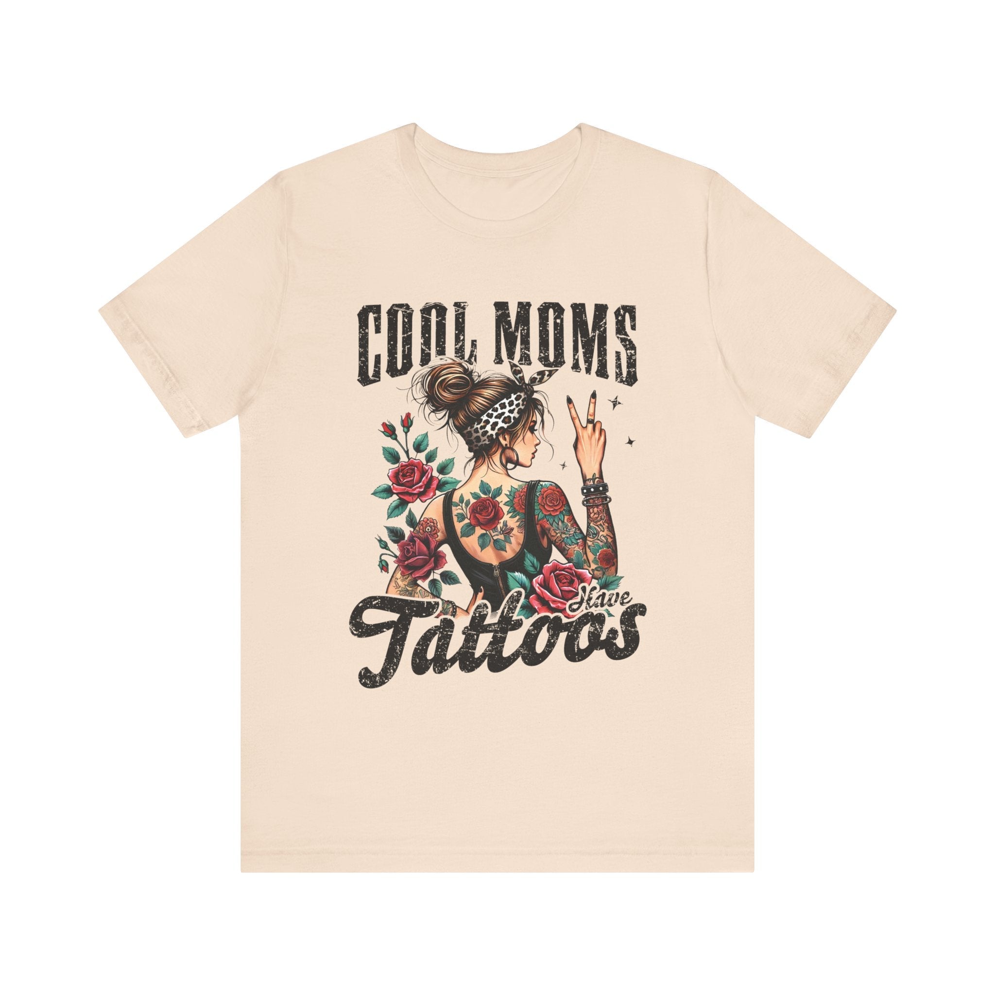 Mom T-Shirt - Cool Moms Have Tattoos | T-Shirt by atgodanddesigns