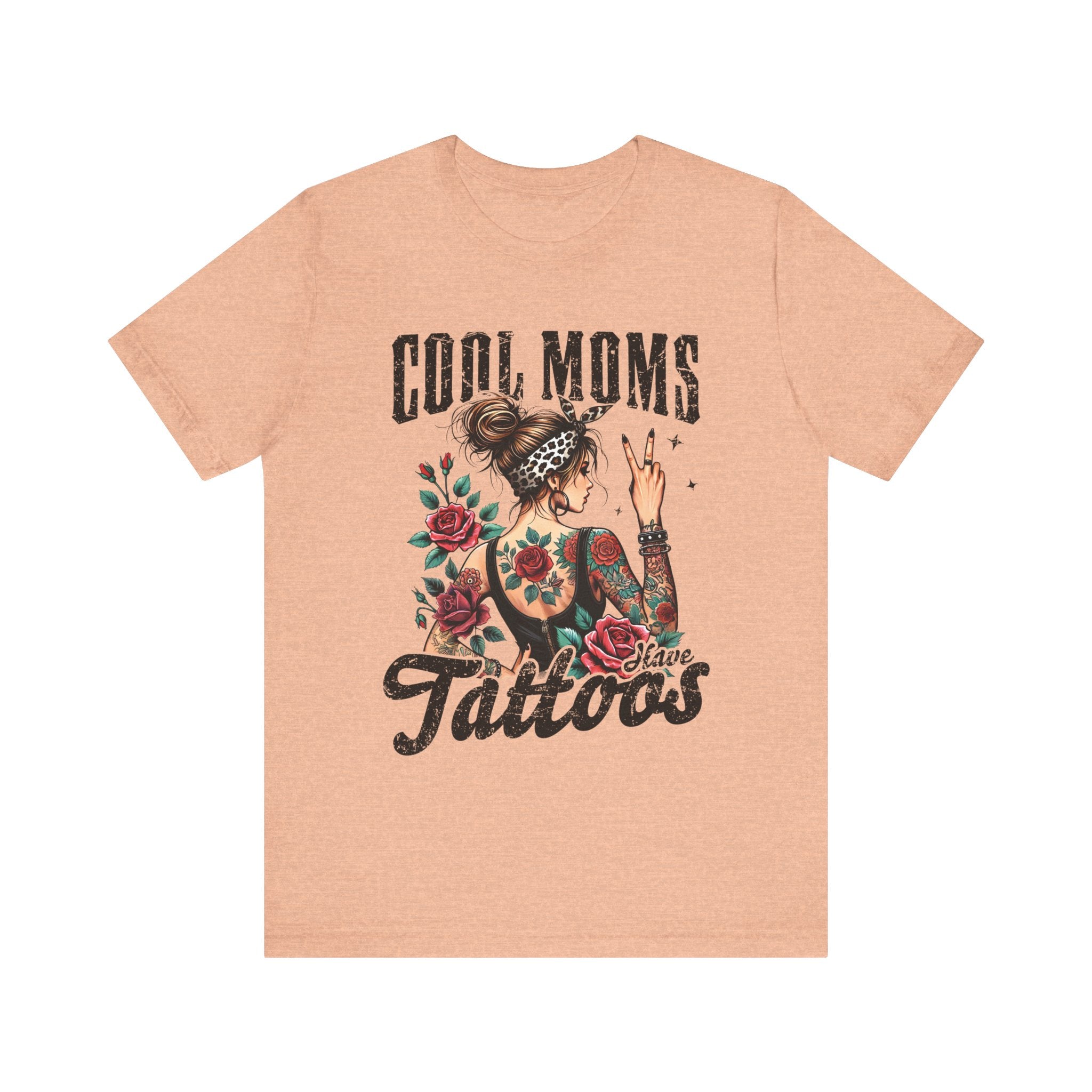 Mom T-Shirt - Cool Moms Have Tattoos | T-Shirt by atgodanddesigns