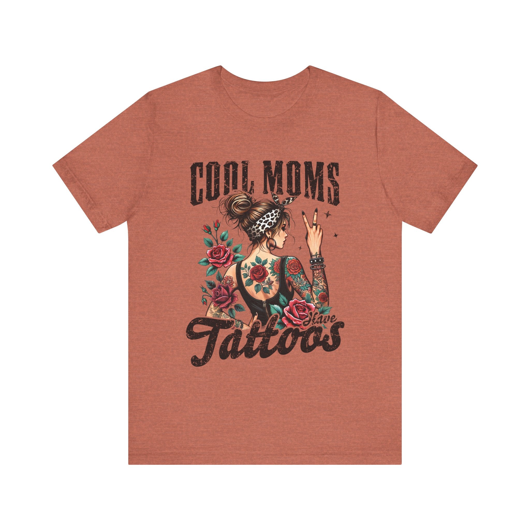 Mom T-Shirt - Cool Moms Have Tattoos | T-Shirt by atgodanddesigns