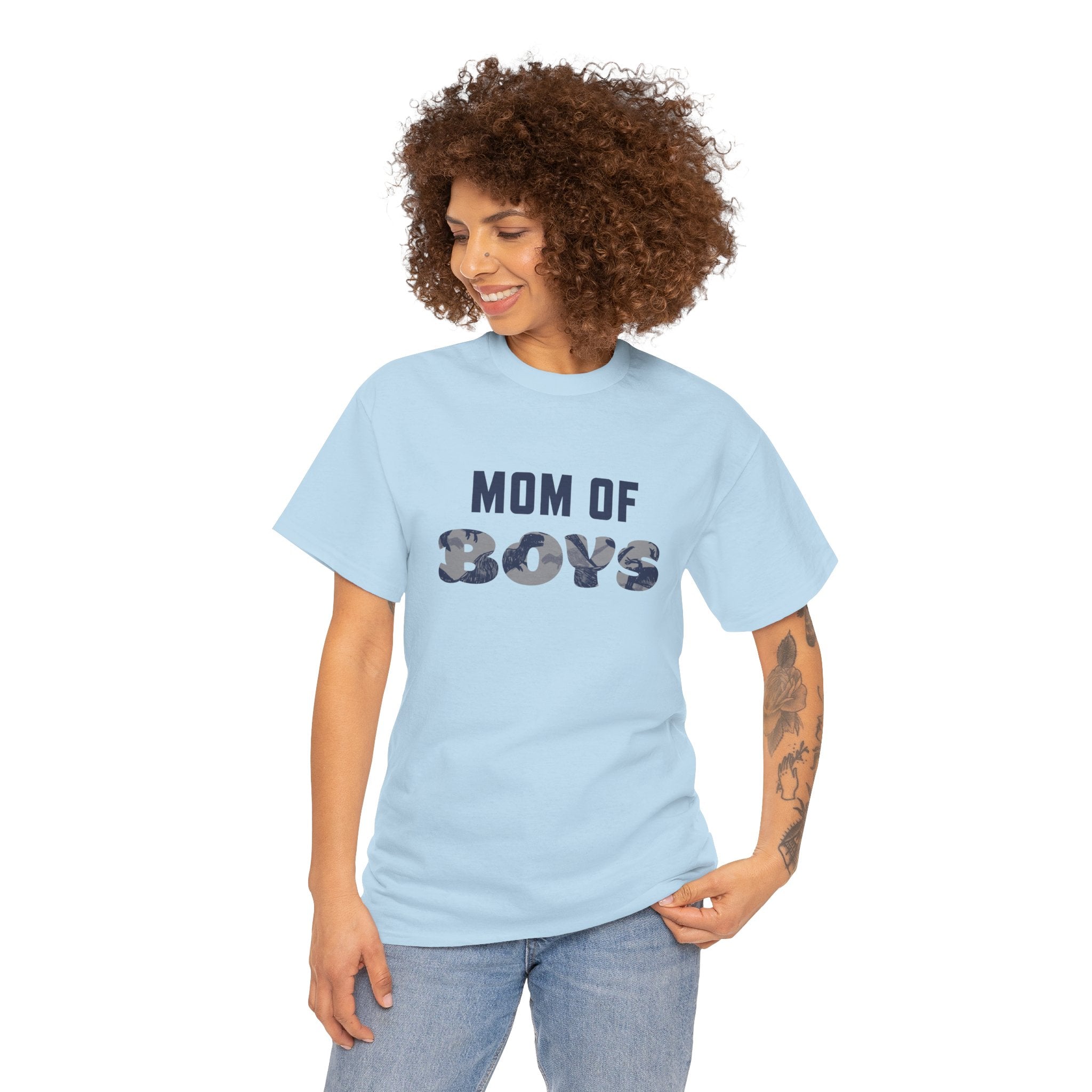 Mom T-Shirt - Mom Of Boys | T-Shirt by atgodanddesigns