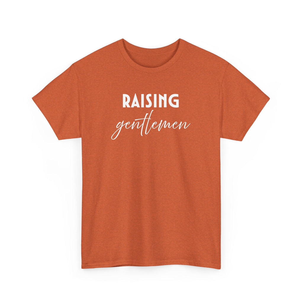 Mom T-Shirt - Raising Gentlemen | T-Shirt by atgodanddesigns