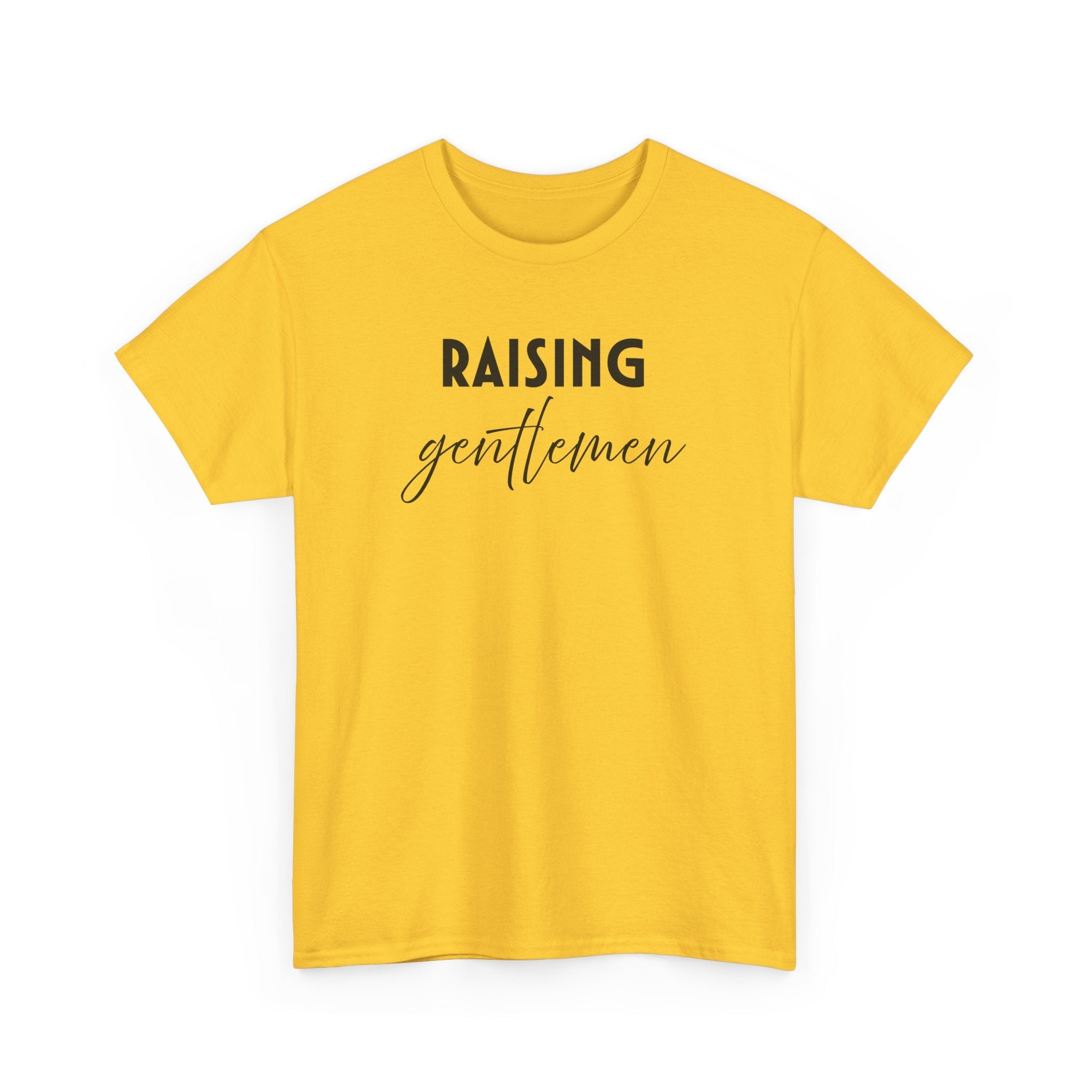 Mom T-Shirt - Raising Gentlemen | T-Shirt by atgodanddesigns