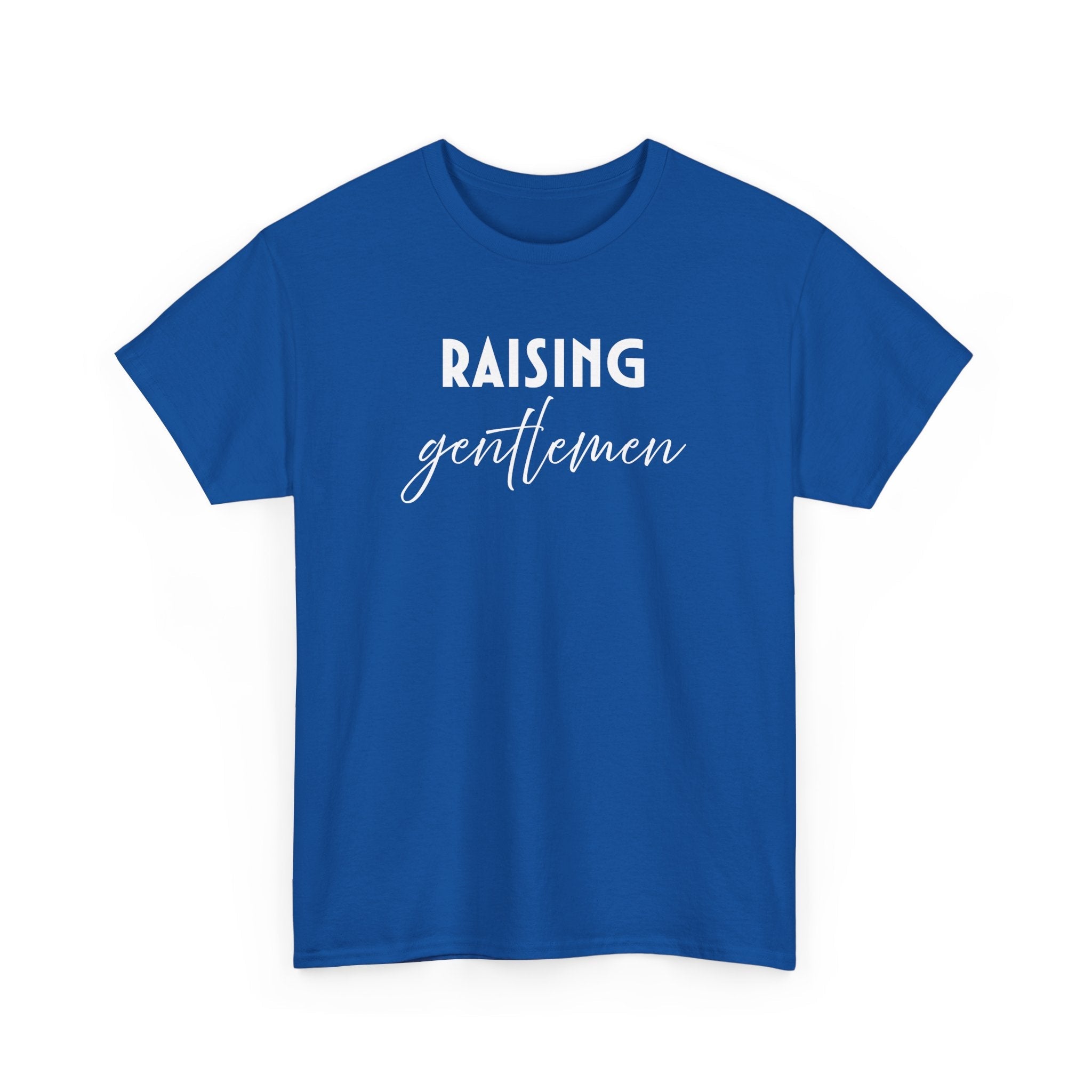 Mom T-Shirt - Raising Gentlemen | T-Shirt by atgodanddesigns