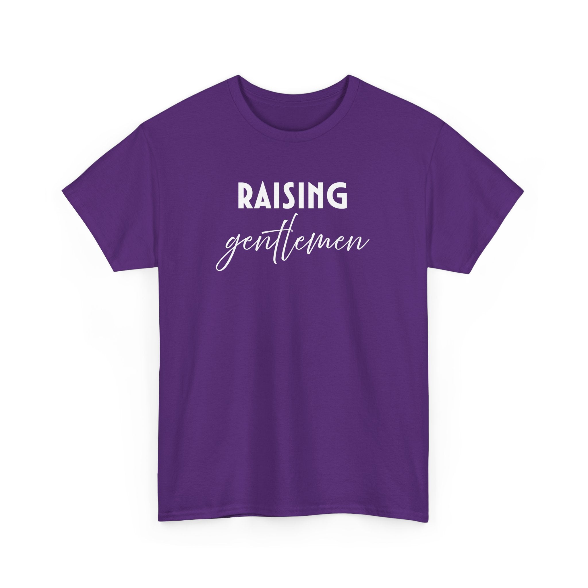 Mom T-Shirt - Raising Gentlemen | T-Shirt by atgodanddesigns