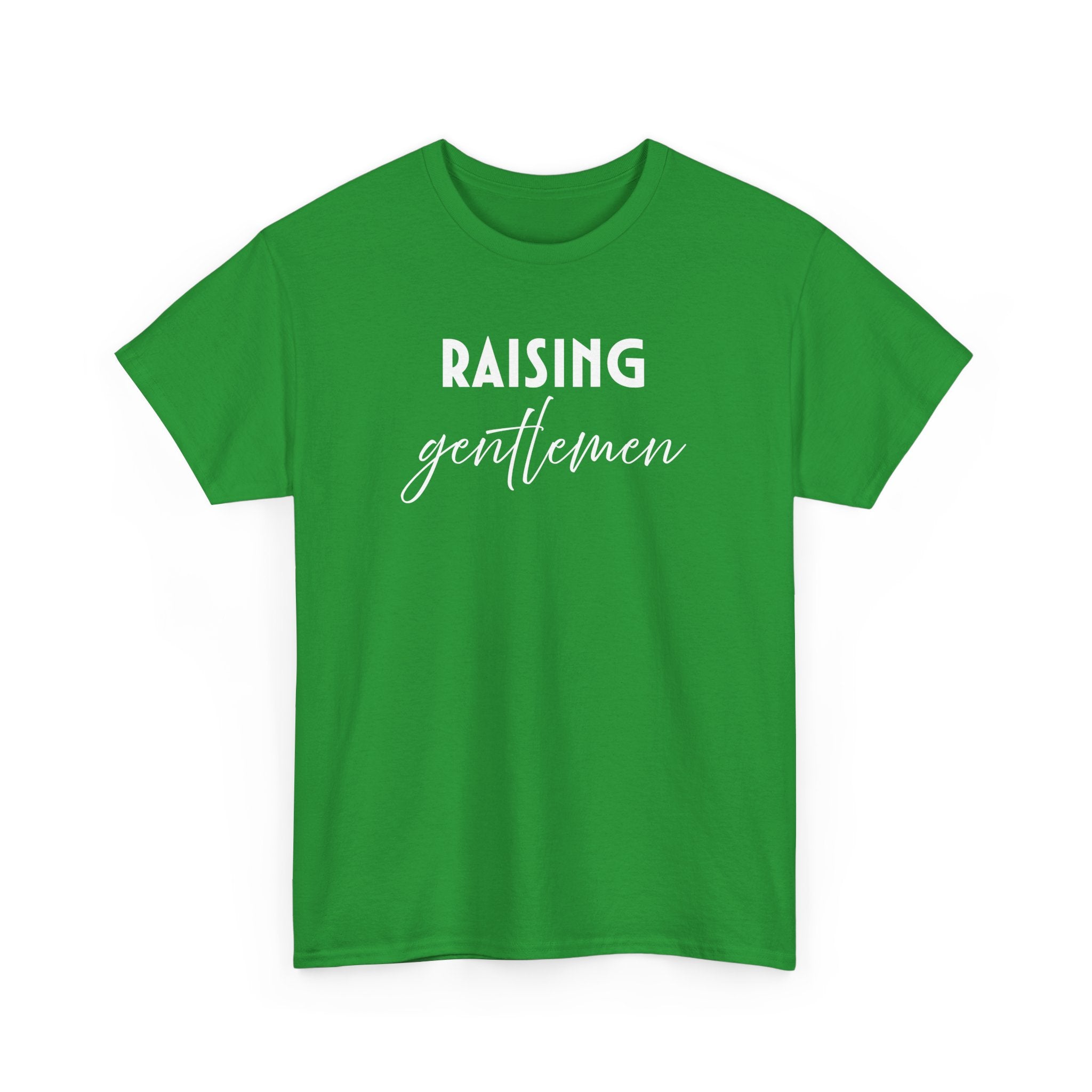 Mom T-Shirt - Raising Gentlemen | T-Shirt by atgodanddesigns