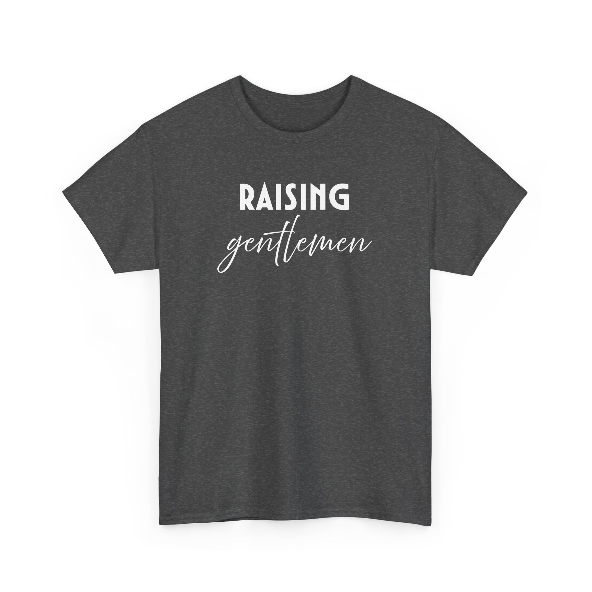 Mom T-Shirt - Raising Gentlemen | T-Shirt by atgodanddesigns