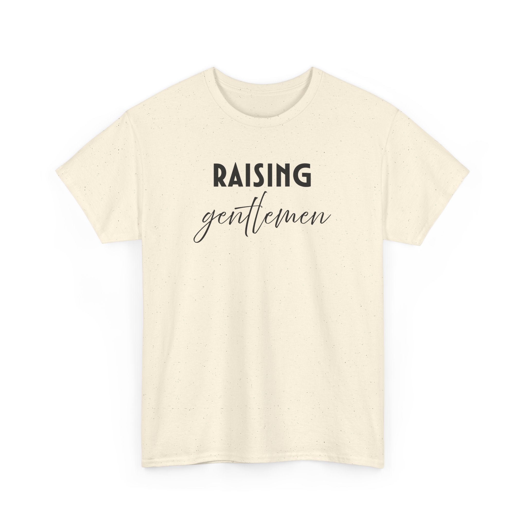 Mom T-Shirt - Raising Gentlemen | T-Shirt by atgodanddesigns