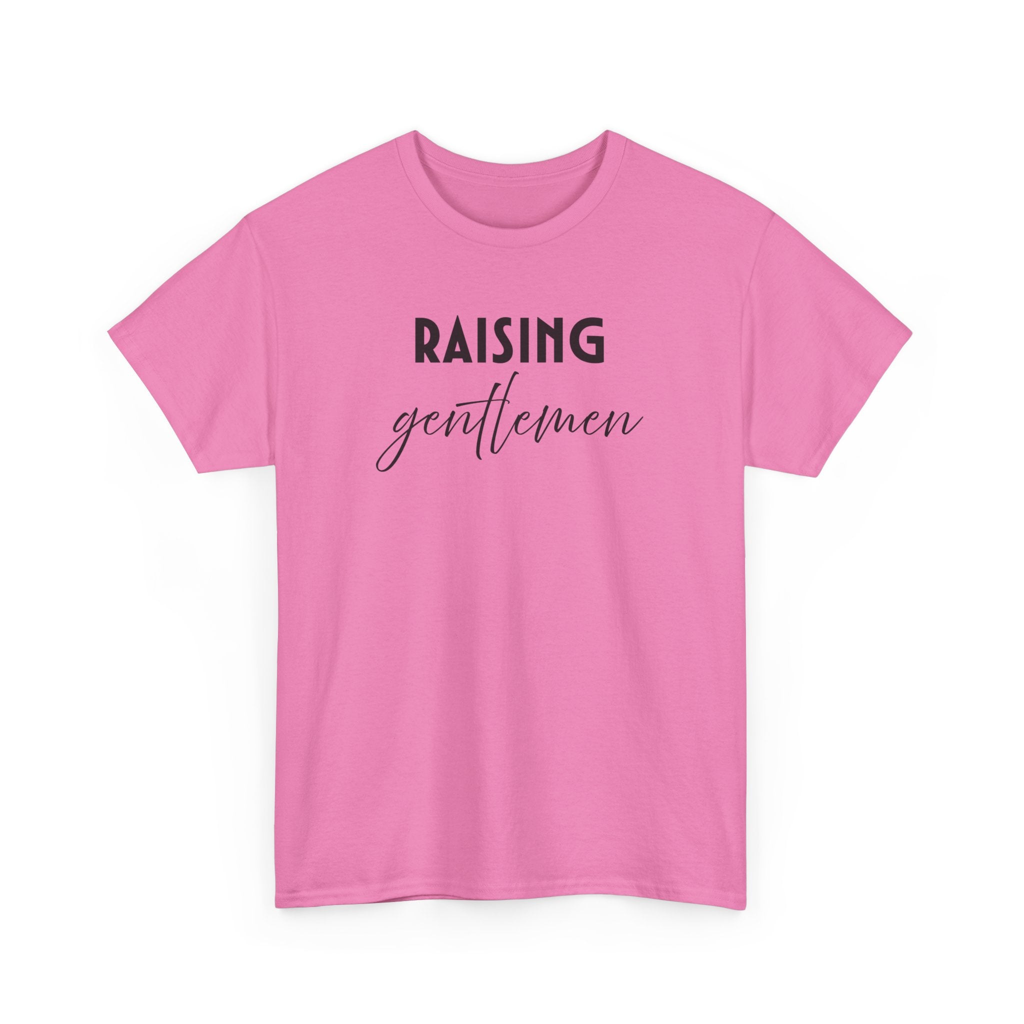 Mom T-Shirt - Raising Gentlemen | T-Shirt by atgodanddesigns