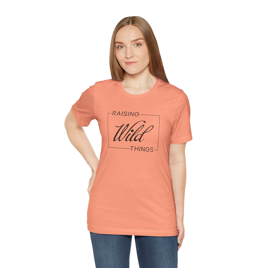 Mom T-Shirt - Raising Wild Things | T-Shirt by atgodanddesigns