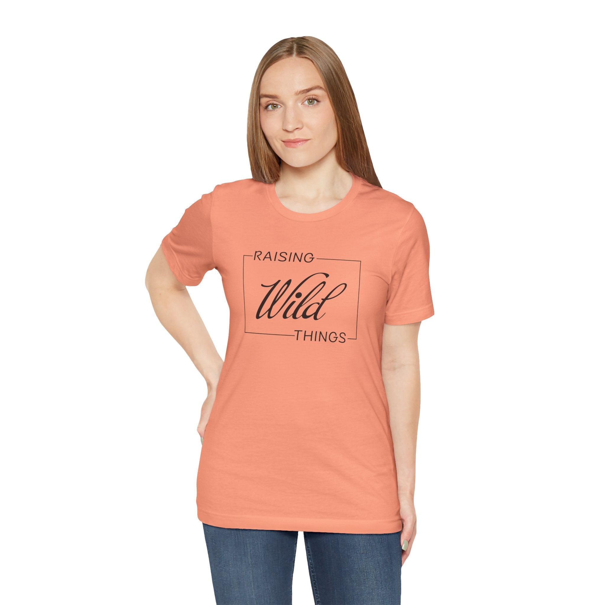 Mom T-Shirt - Raising Wild Things | T-Shirt by atgodanddesigns