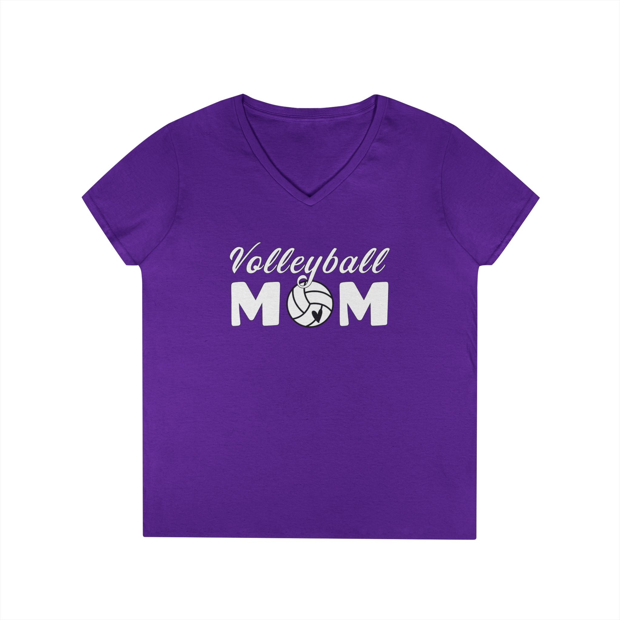 Mom T-Shirt - Volleyball Mom | V - neck by atgodanddesigns
