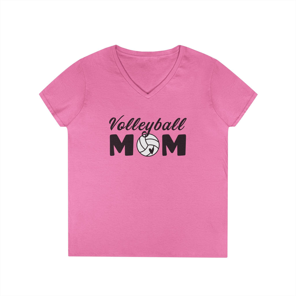 Mom T-Shirt - Volleyball Mom | V - neck by atgodanddesigns