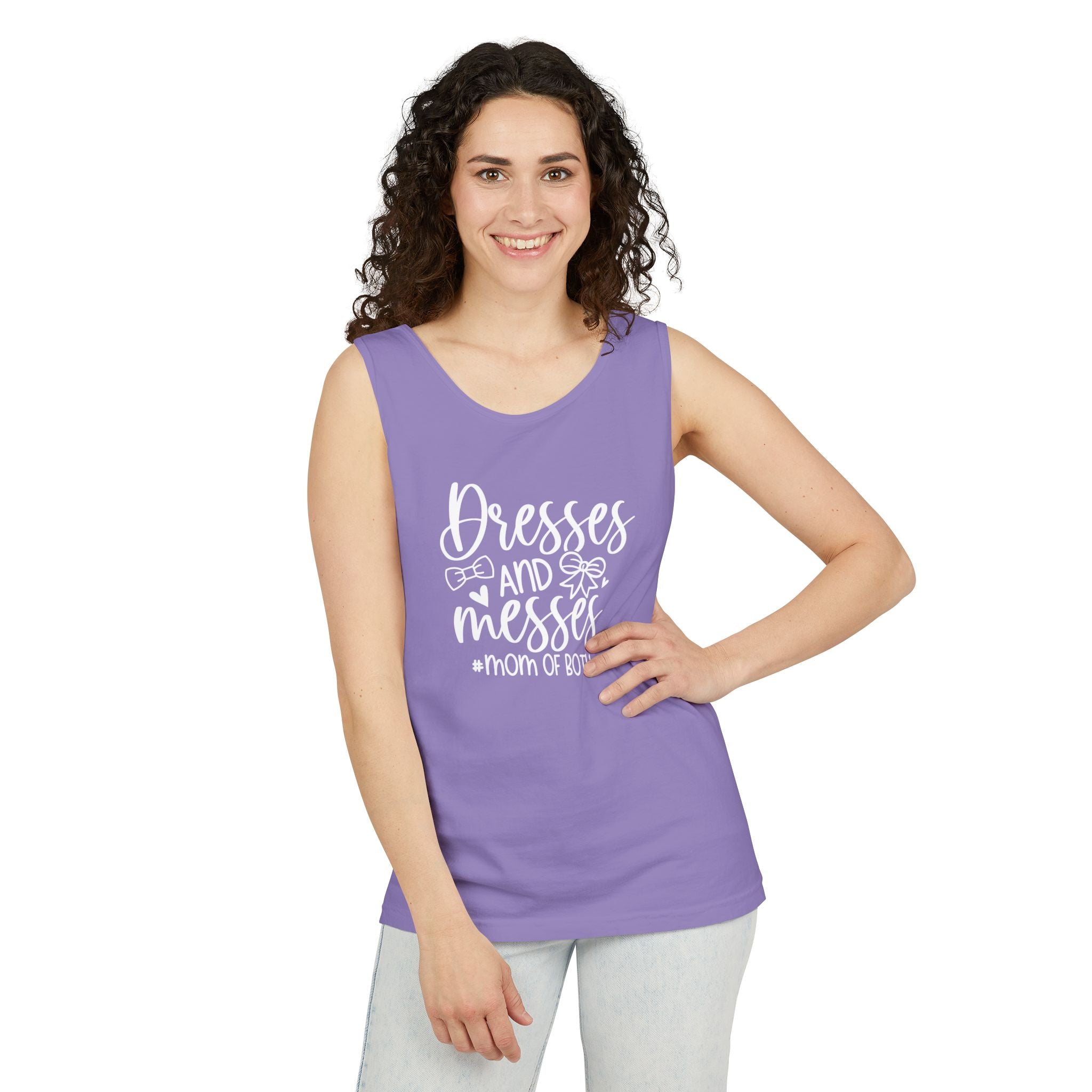 Mom Tank Top - Dresses & Messes Mom Of Both | Tank Top by atgodanddesigns