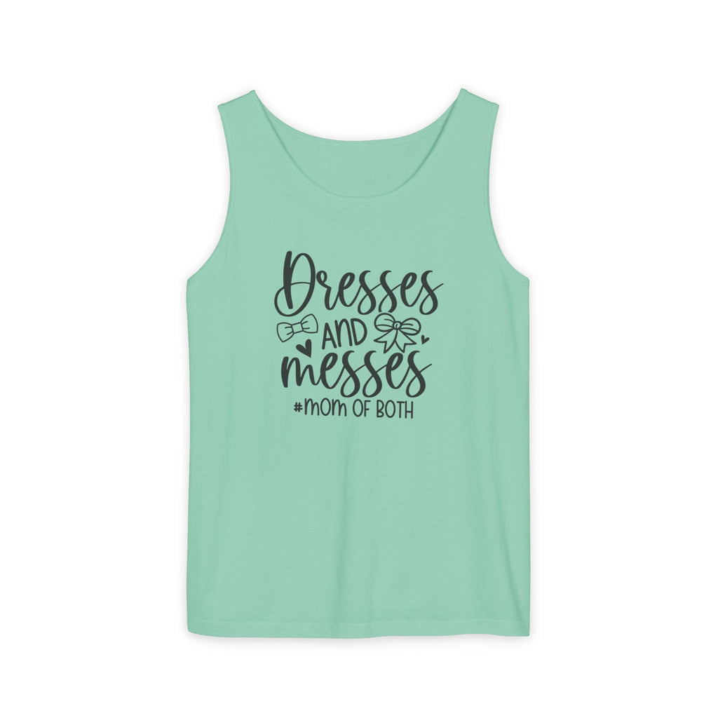 Mom Tank Top - Dresses & Messes Mom Of Both | Tank Top by atgodanddesigns