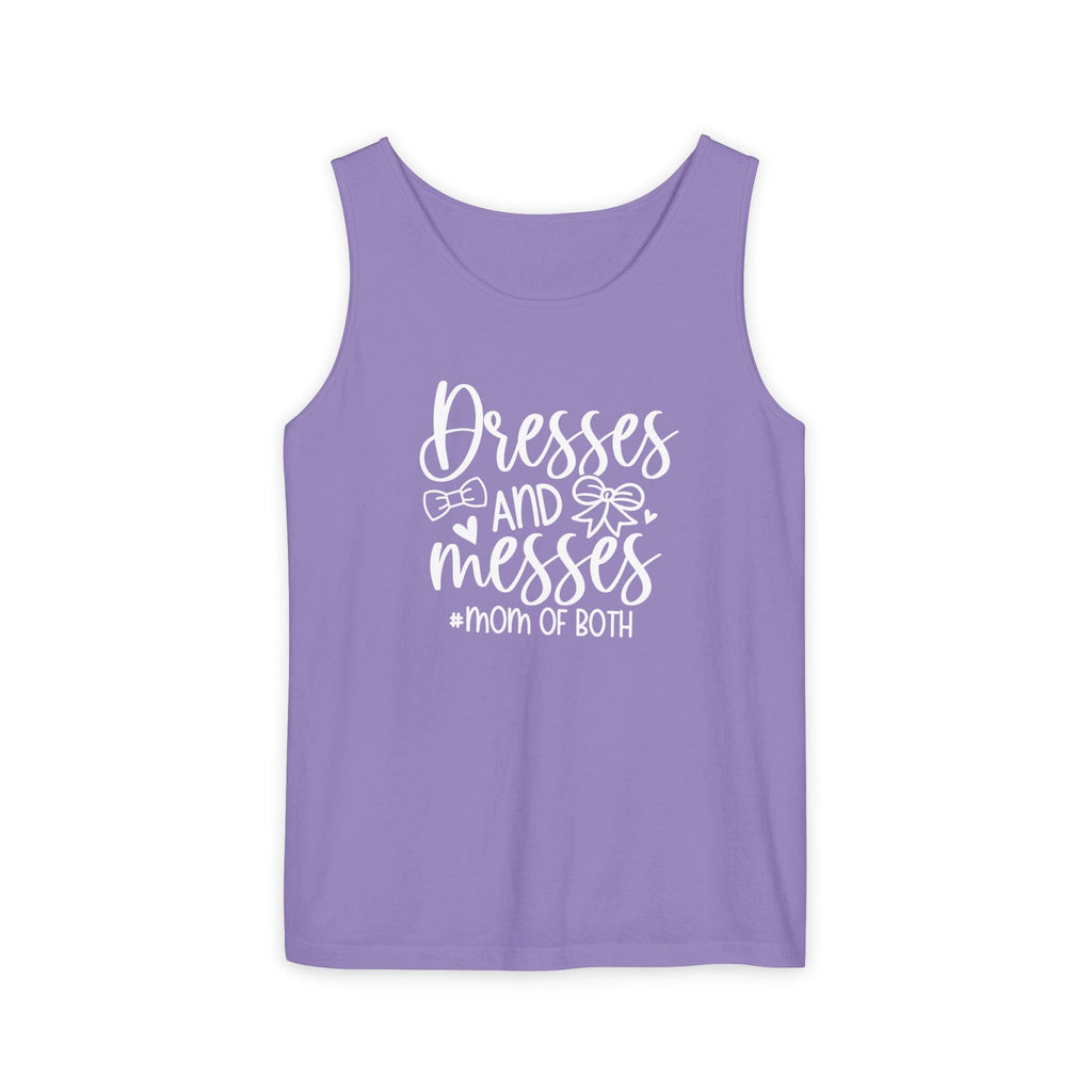 Mom Tank Top - Dresses & Messes Mom Of Both | Tank Top by atgodanddesigns