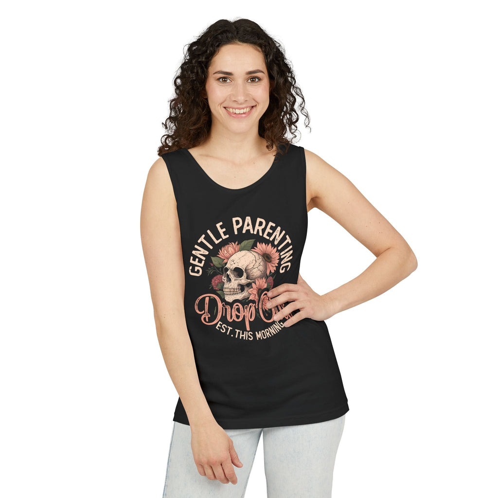 Mom Tank Top - Gentle Parenting Drop Out | Tank Top by atgodanddesigns