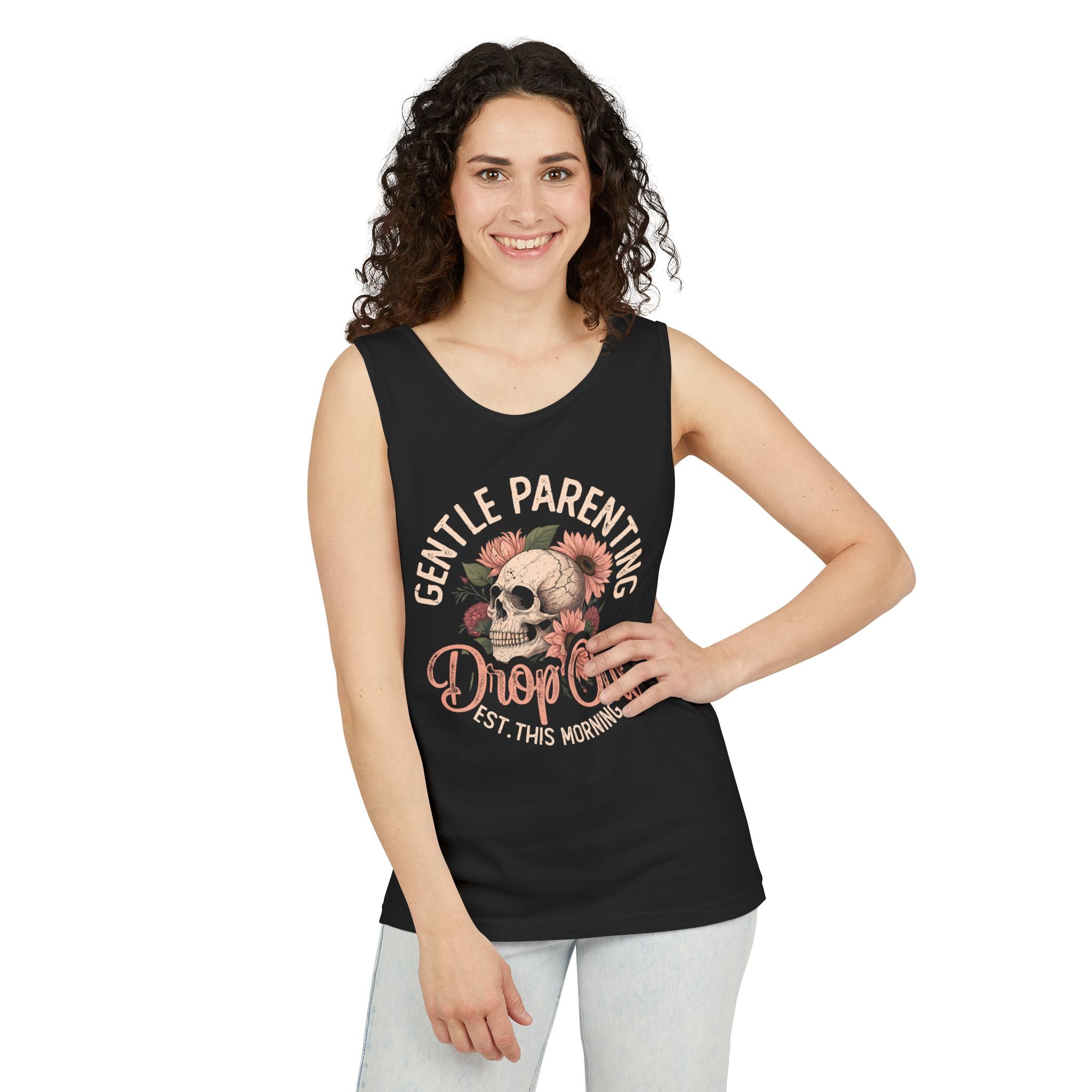 Mom Tank Top - Gentle Parenting Drop Out | Tank Top by atgodanddesigns