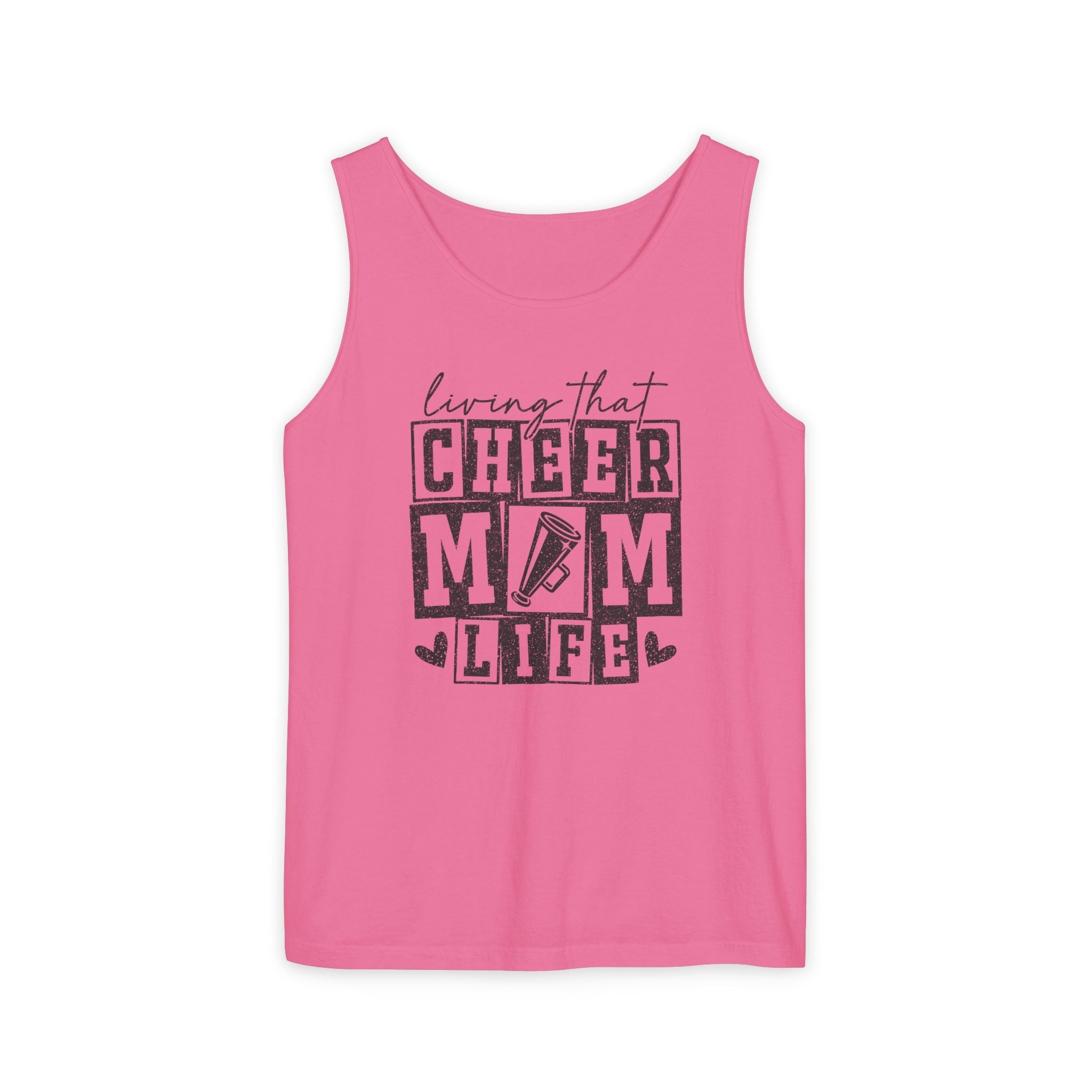 Mom Tank Top - Livin' That Cheer Mom Life | Tank Top by atgodanddesigns