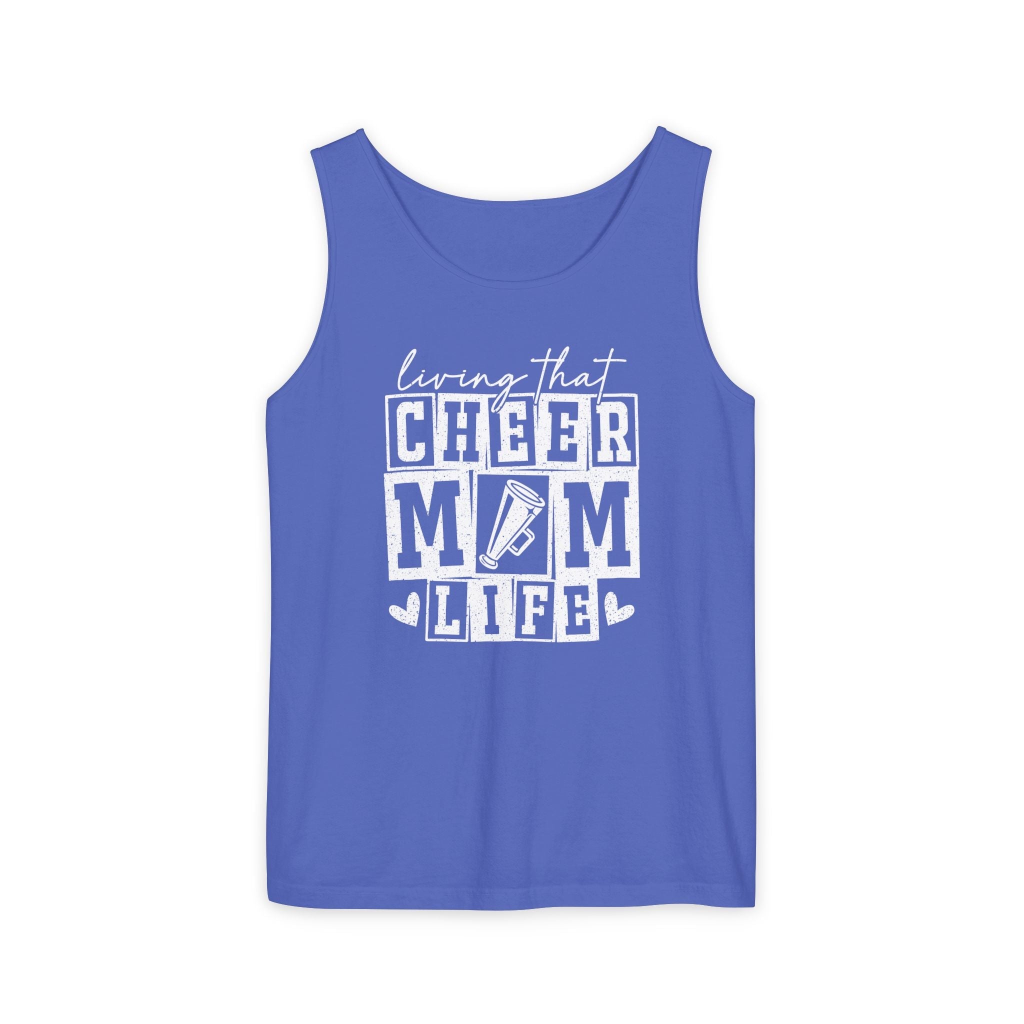 Mom Tank Top - Livin' That Cheer Mom Life | Tank Top by atgodanddesigns