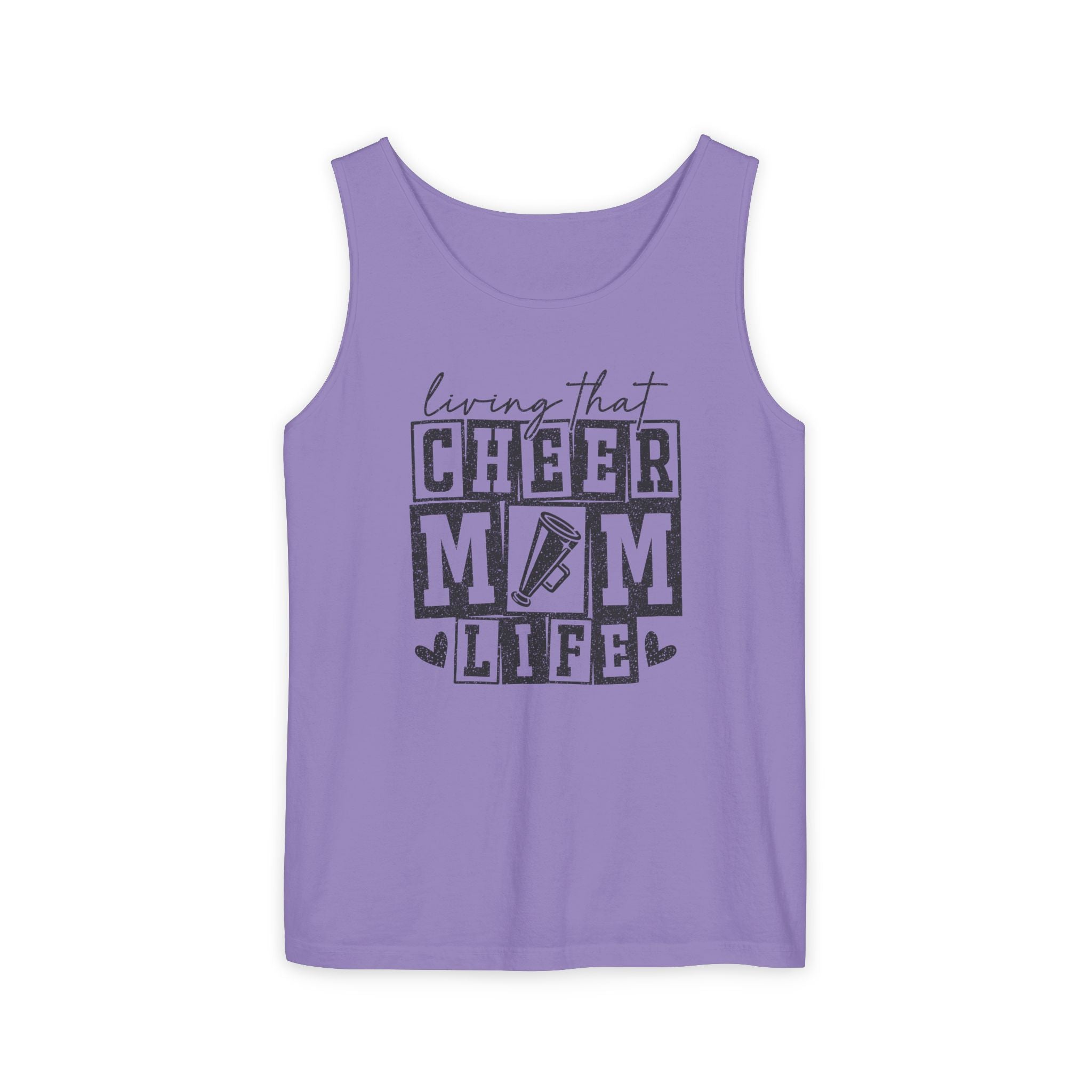 Mom Tank Top - Livin' That Cheer Mom Life | Tank Top by atgodanddesigns