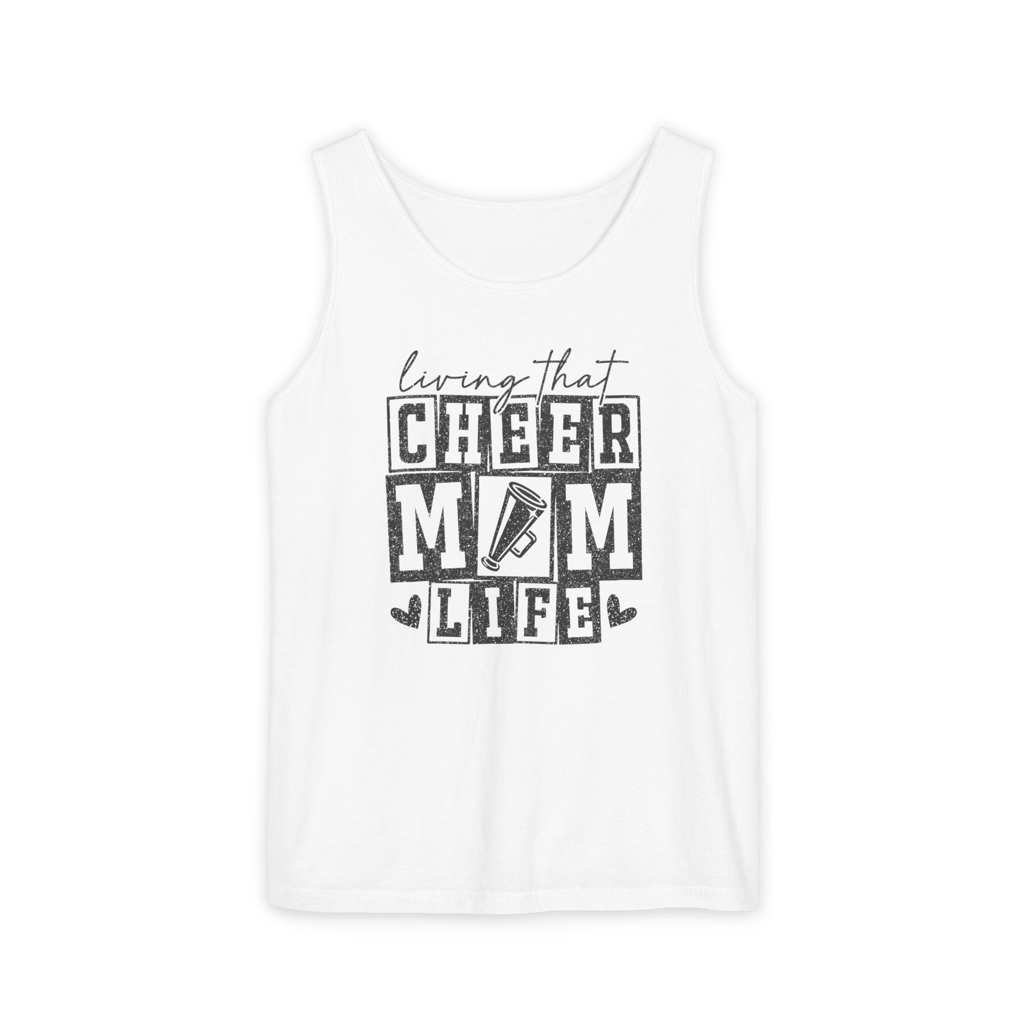 Mom Tank Top - Livin' That Cheer Mom Life | Tank Top by atgodanddesigns