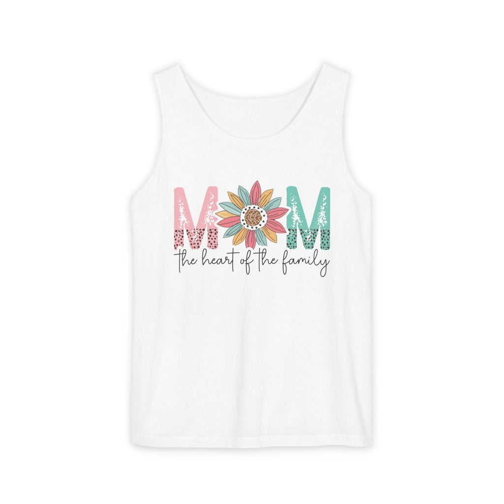 Mom Tank Top - Mom The Heart Of The Family | Tank Top by atgodanddesigns