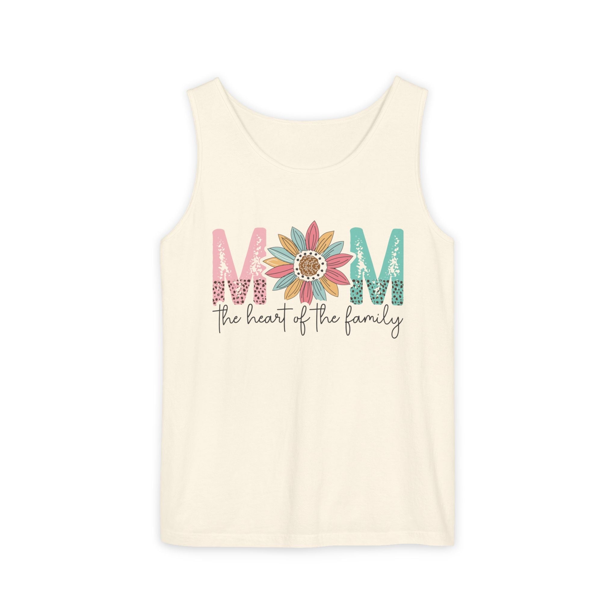 Mom Tank Top - Mom The Heart Of The Family | Tank Top by atgodanddesigns