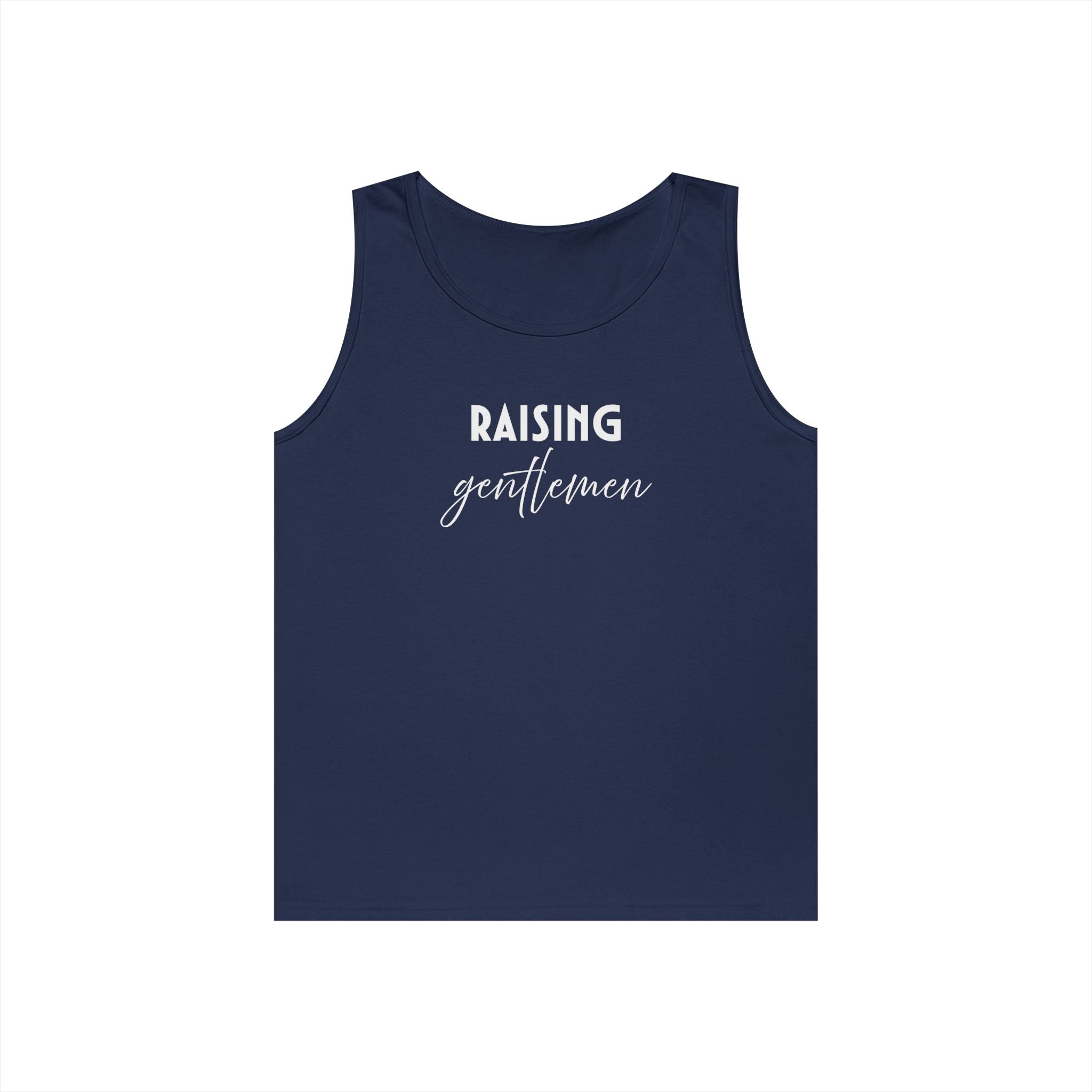 Mom Tank Top - Raising Gentlemen | Tank Top by atgodanddesigns