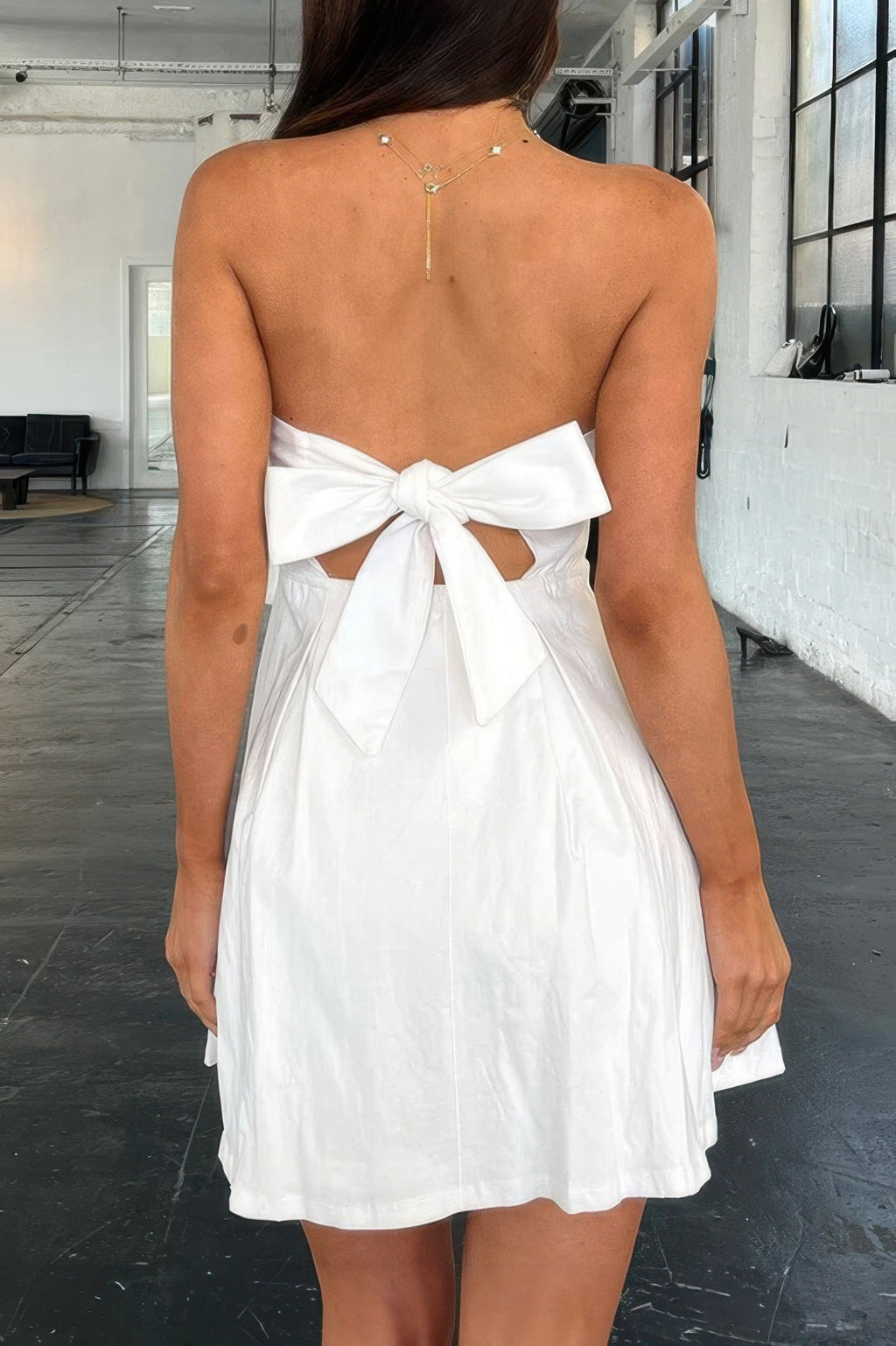 Off Shoulder Elegant Tube Cuff A Swing Short Dress | by atgodanddesigns