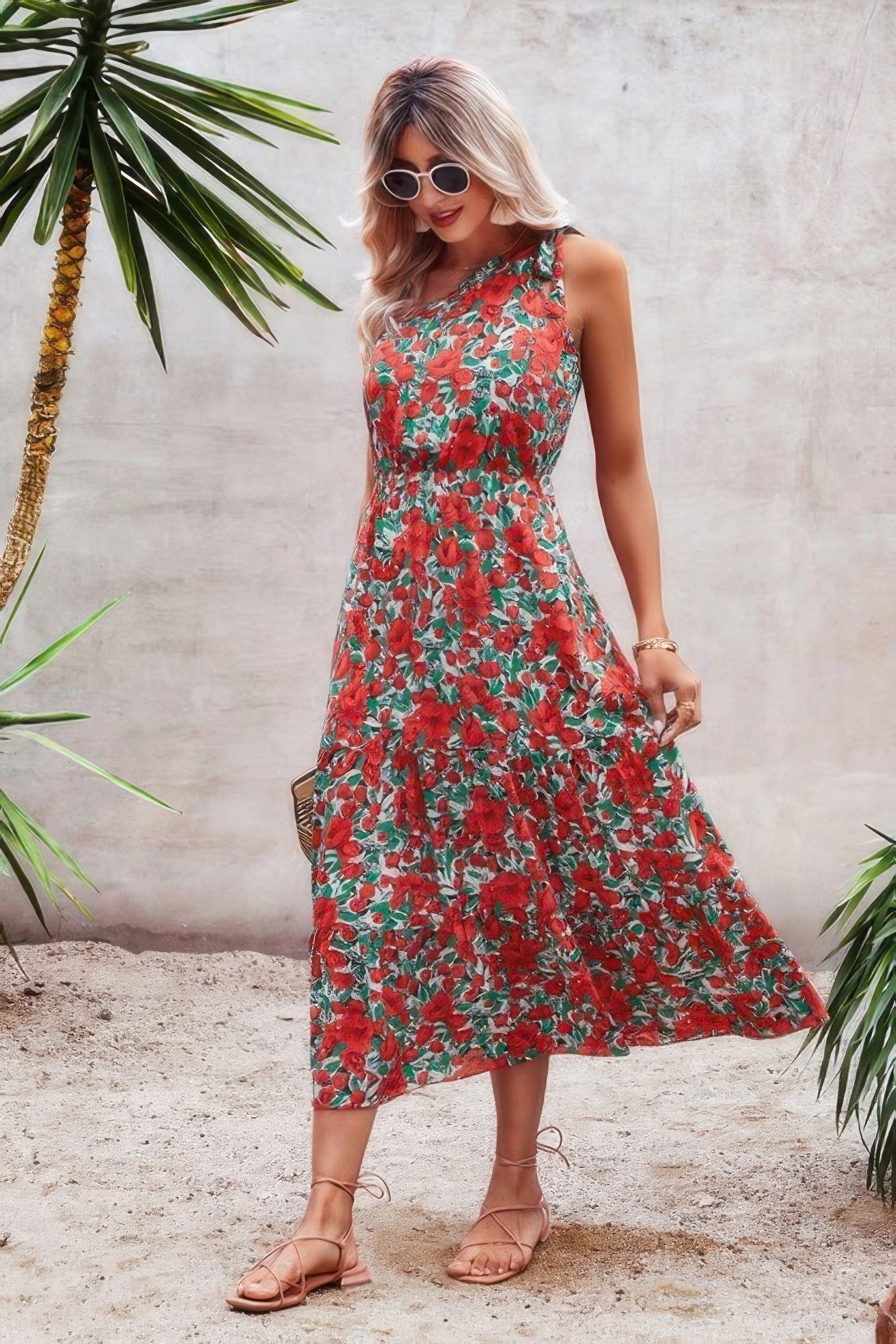 One Shoulder Sleeveless Maxi Dress | by atgodanddesigns
