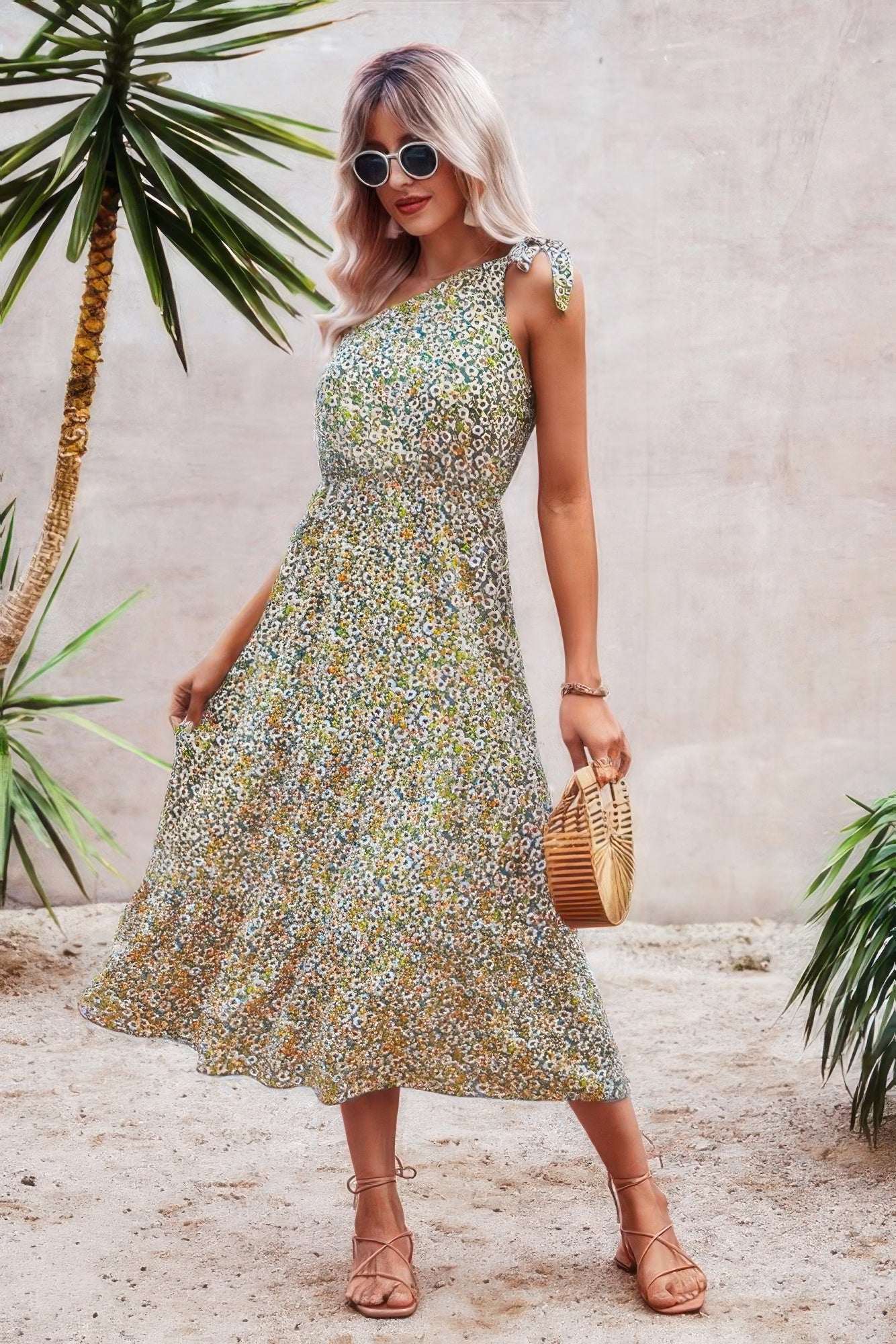 One Shoulder Sleeveless Maxi Dress | by atgodanddesigns