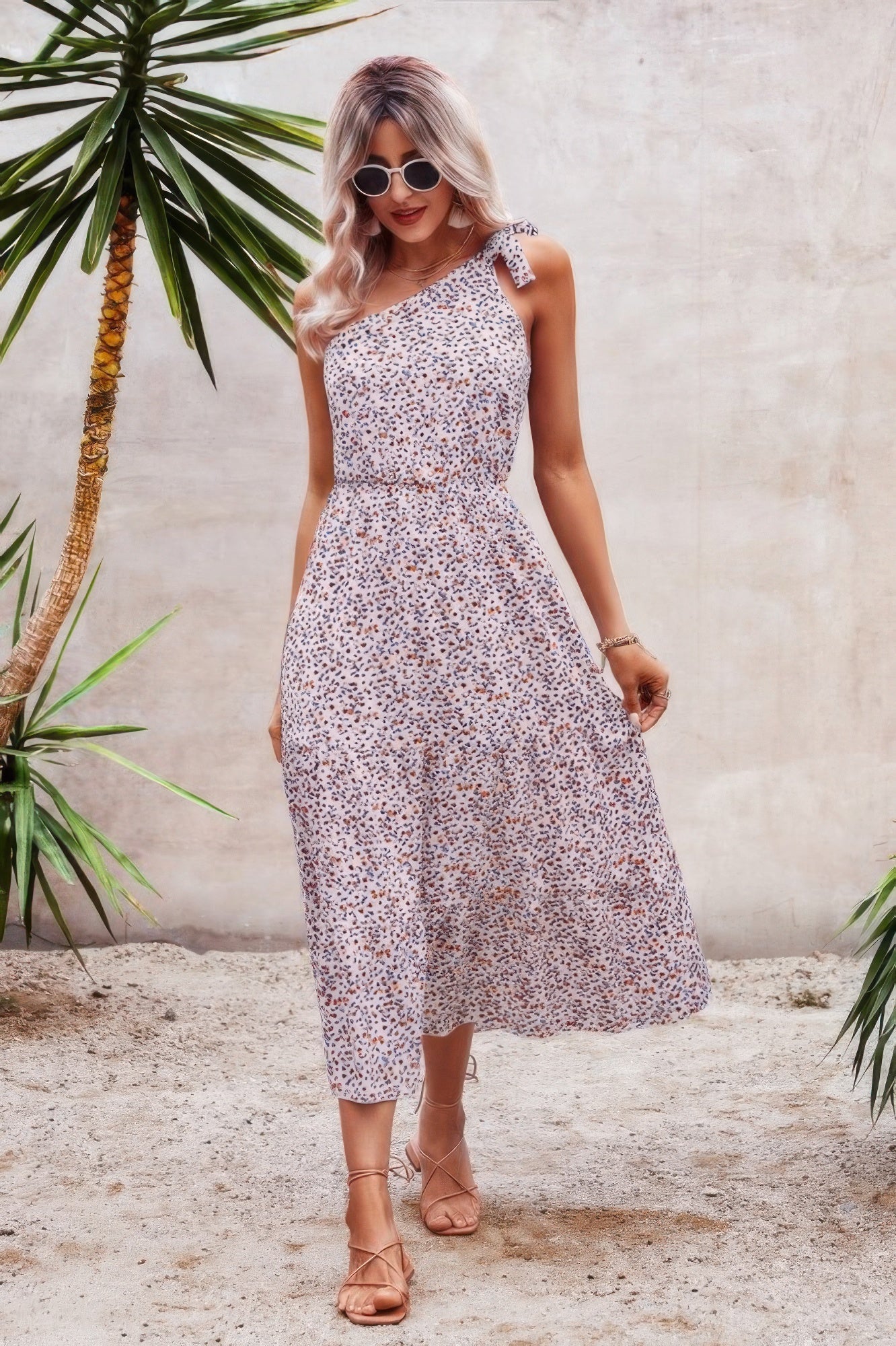 One Shoulder Sleeveless Maxi Dress | by atgodanddesigns