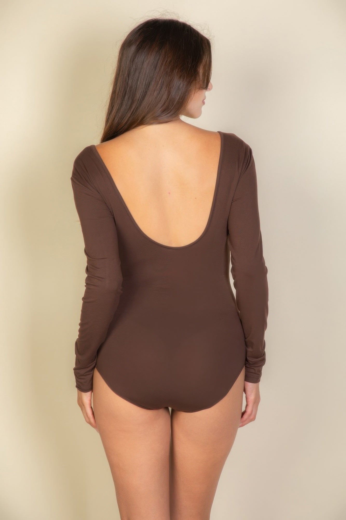 Scoop Neck Solid Long Sleeve Bodysuit | by atgodanddesigns