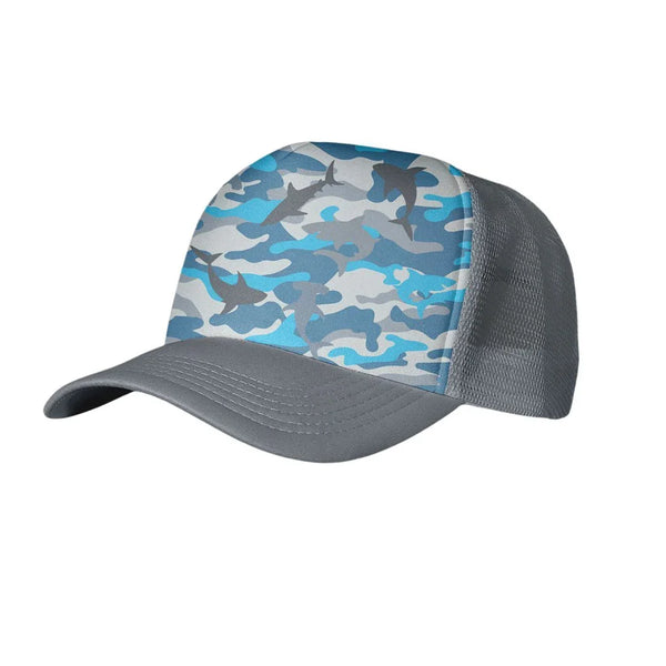 Shark Camo Toddler Trucker Hat | Trucker Hat by atgodanddesigns