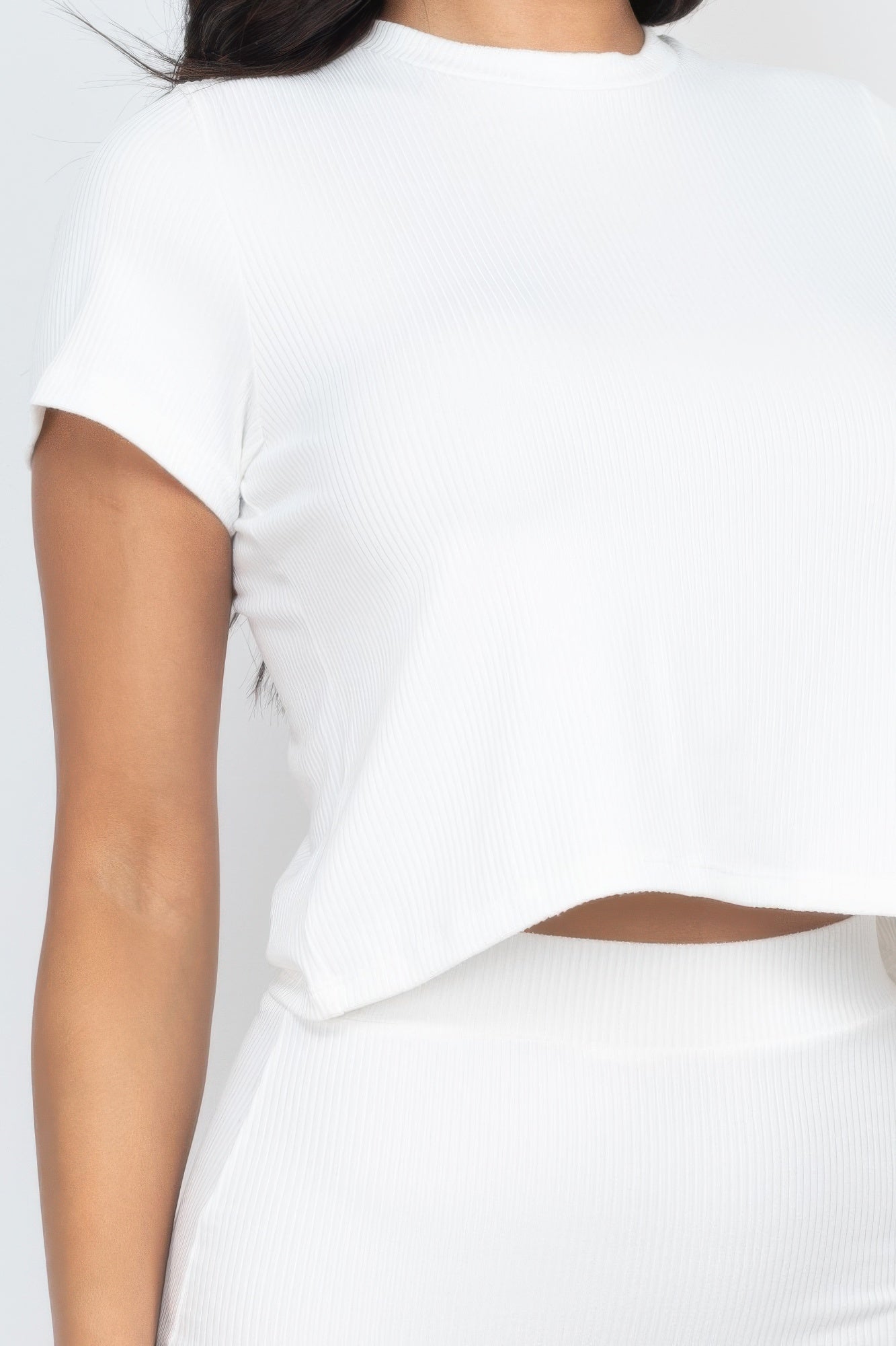 Short Sleeve Ribbed Top & Midi Skirt Se | by atgodanddesigns