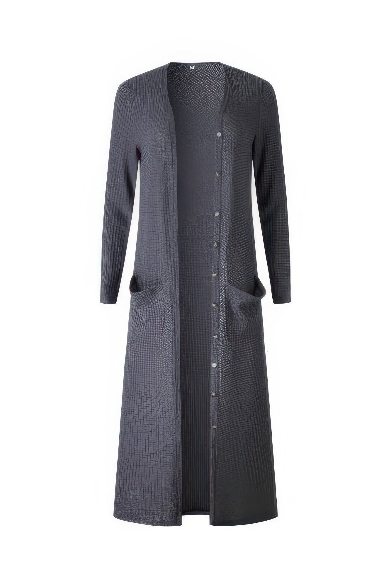 Solid Button Down Front Pocket Knitted Cardigan | by atgodanddesigns