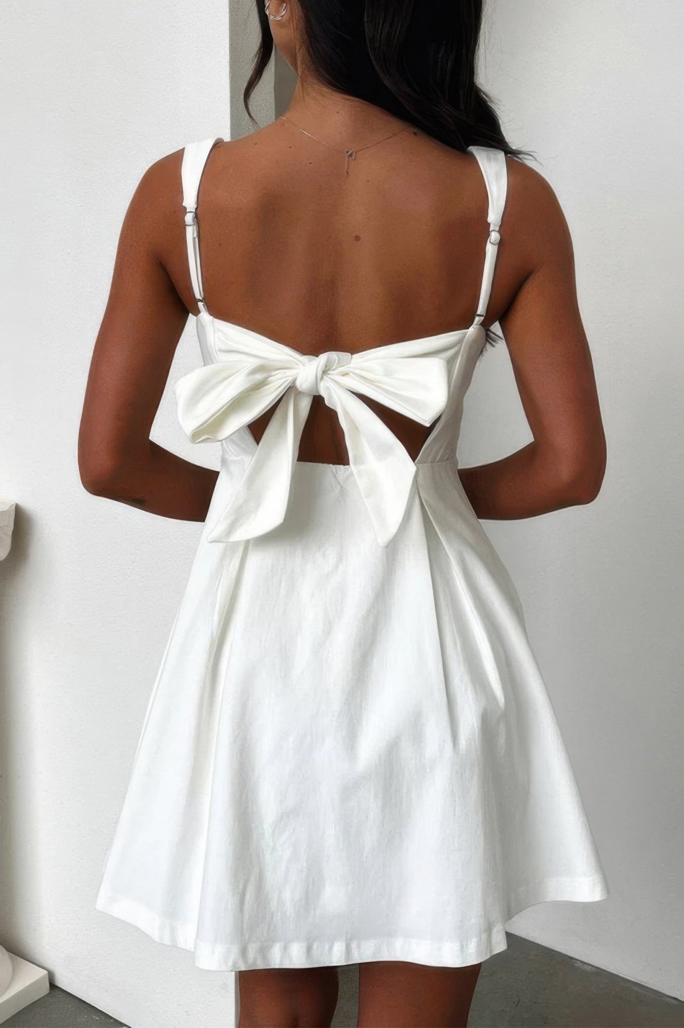 Solid Sleeveless Fit Wide Strap A Line Dress | by atgodanddesigns